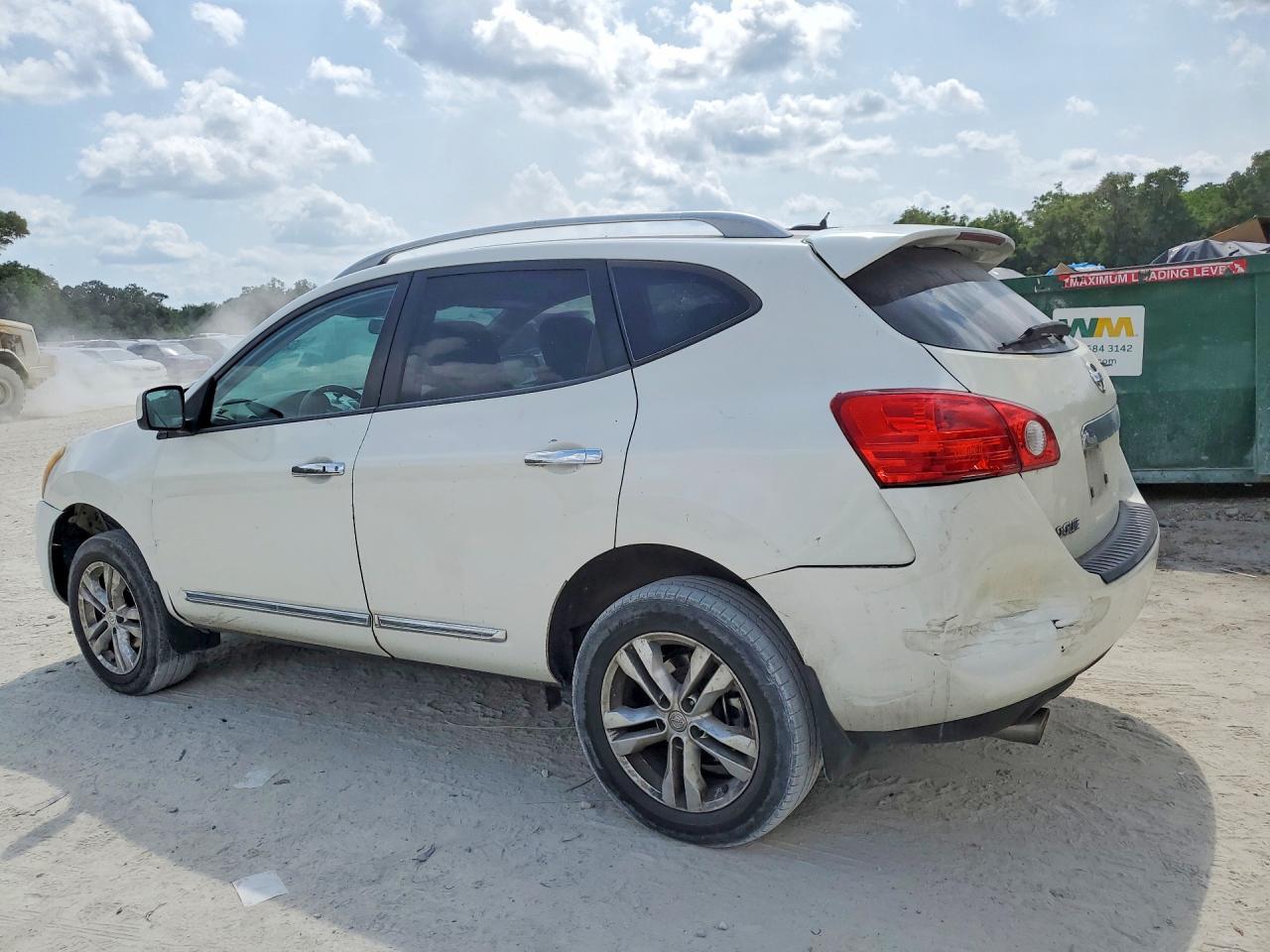 2013 Nissan Rogue S White vin: JN8AS5MT0DW550905