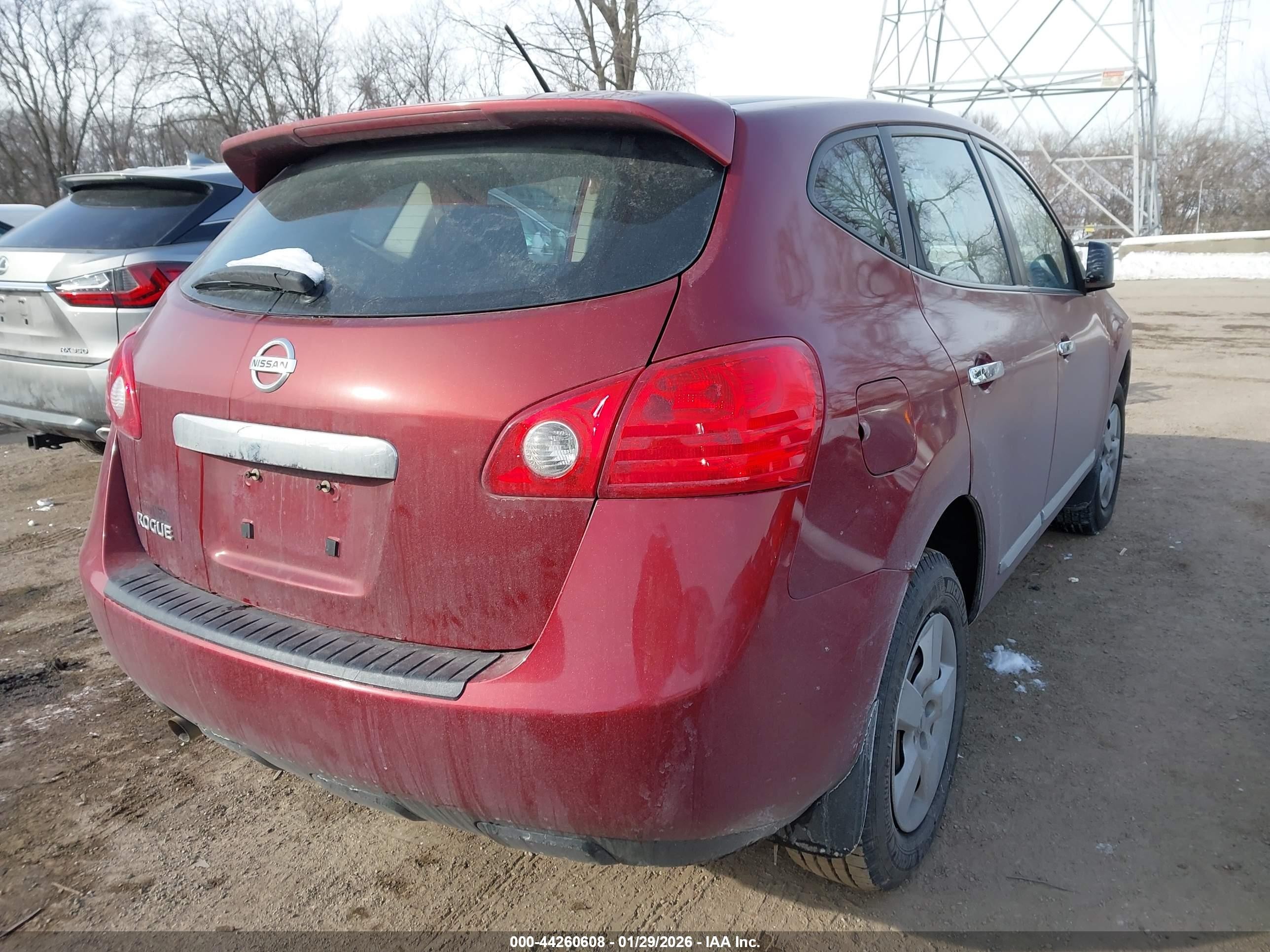 2013 Nissan Rogue S Red vin: JN8AS5MT0DW553545