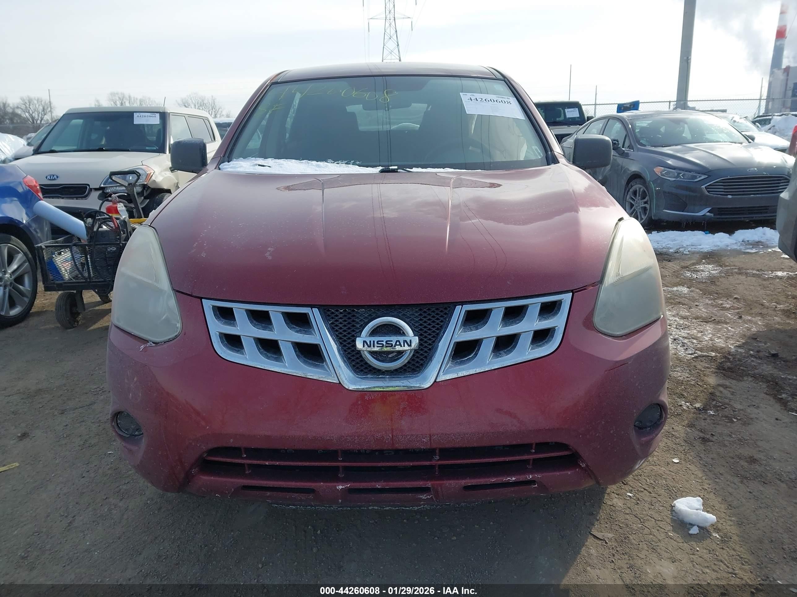2013 Nissan Rogue S Red vin: JN8AS5MT0DW553545