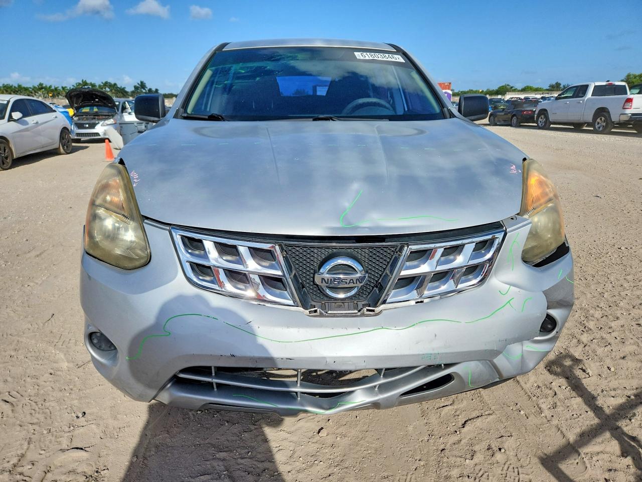 2014 Nissan Rogue Select S Gray vin: JN8AS5MT0EW601384