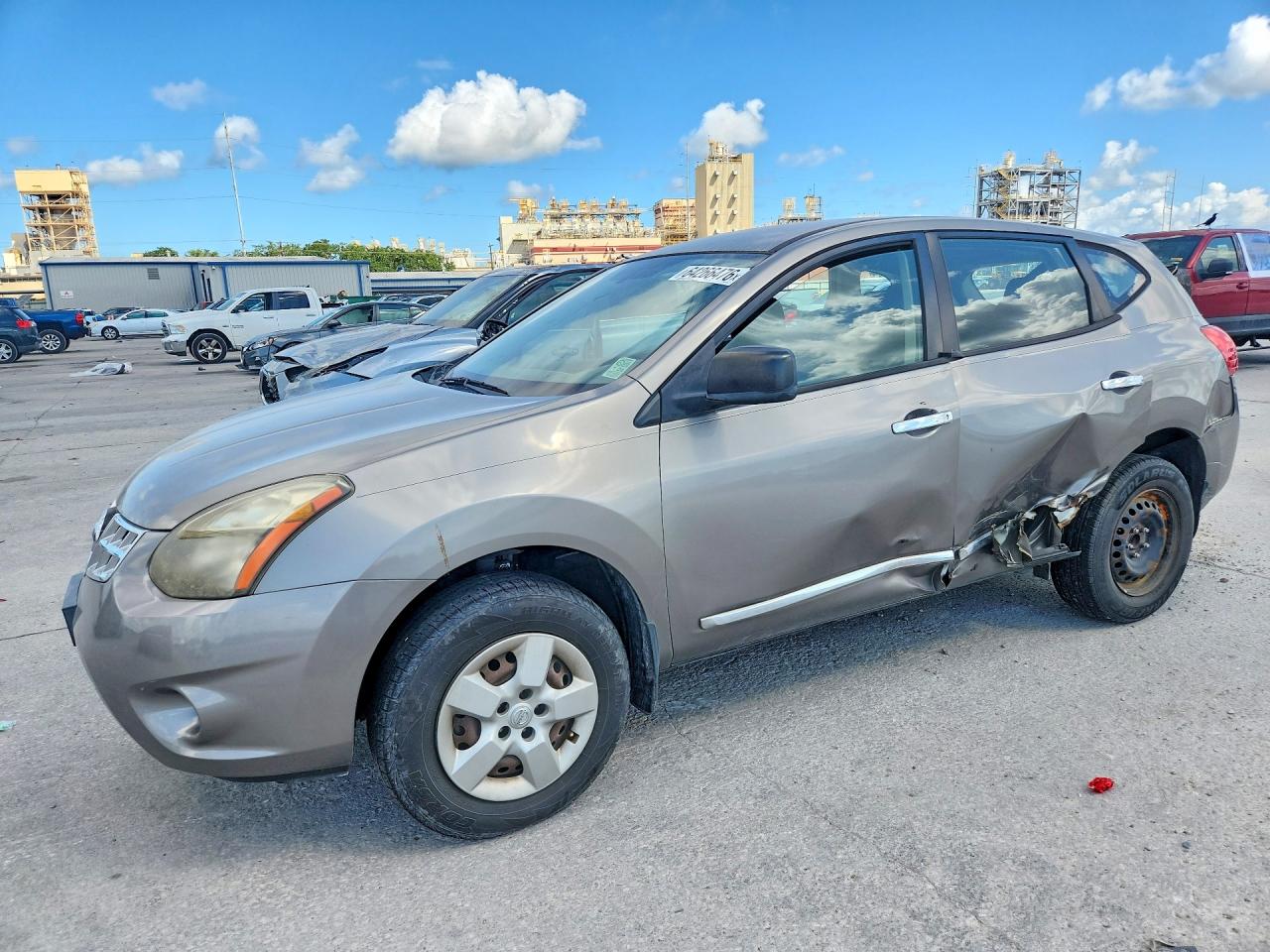 2014 Nissan Rogue Select S Серый vin: JN8AS5MT0EW617696