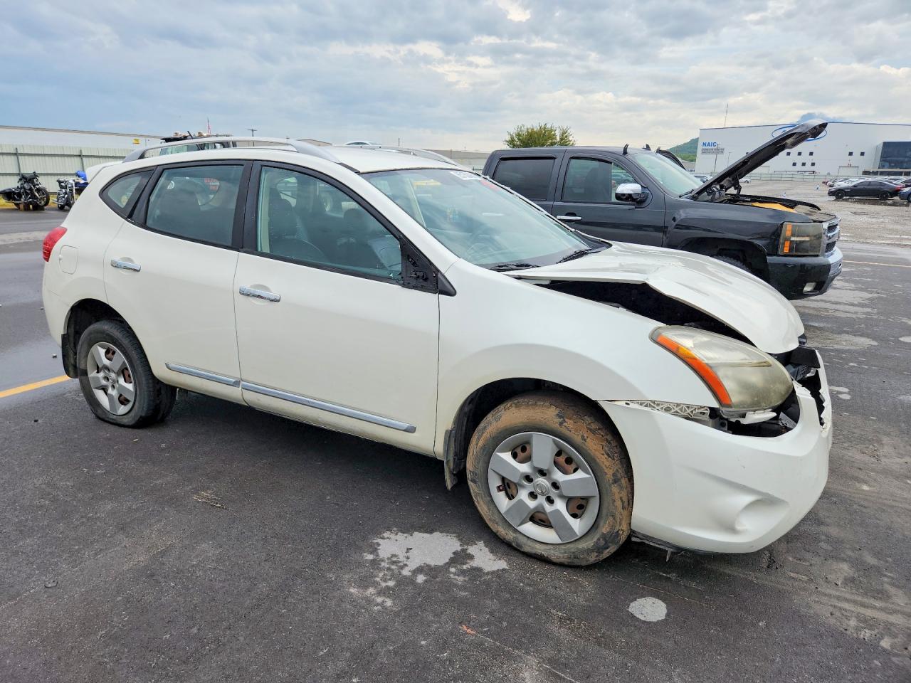 2014 Nissan Rogue Select S White vin: JN8AS5MT0EW620291