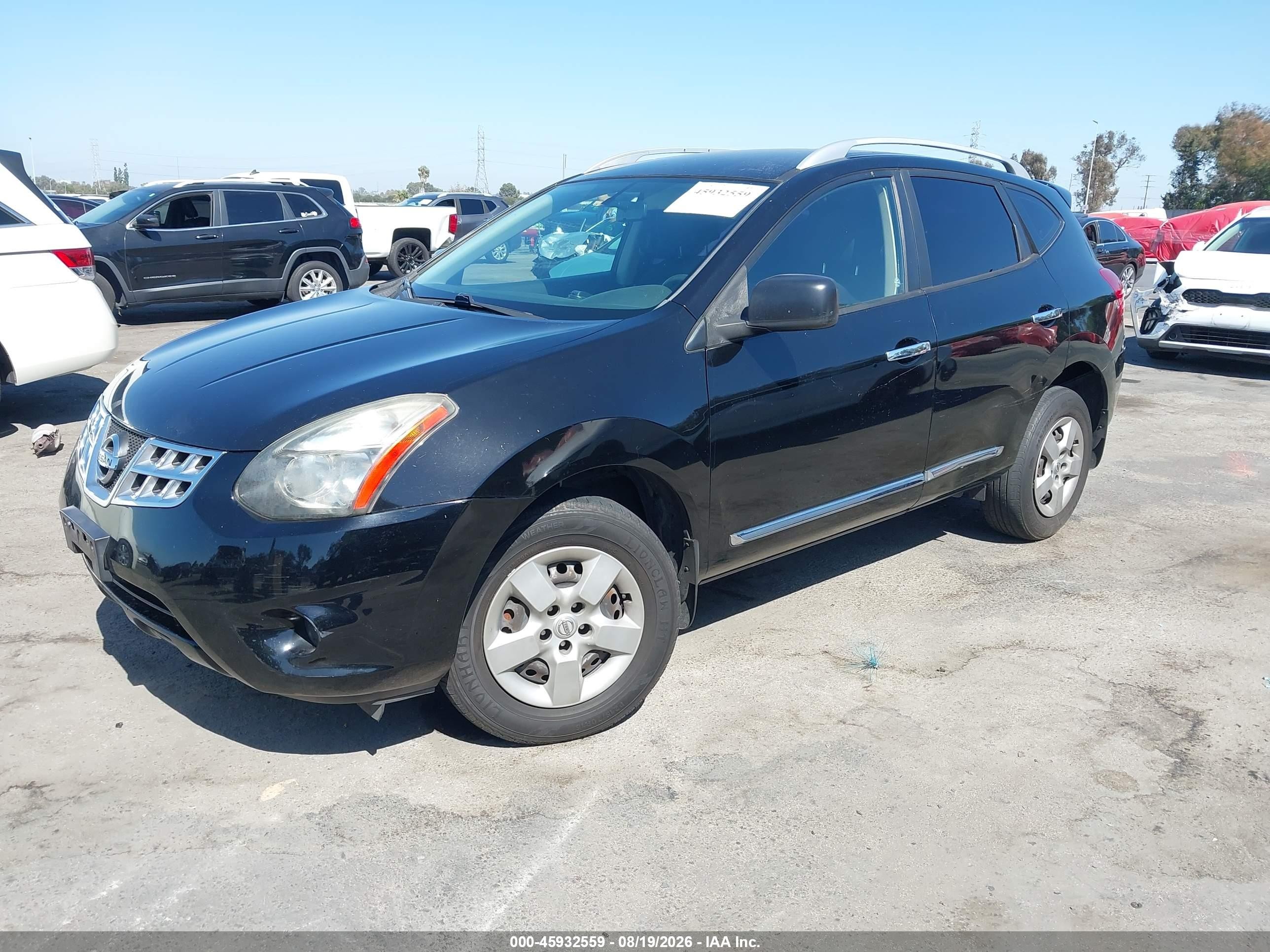 2014 Nissan Rogue Select S Black vin: JN8AS5MT0EW622378