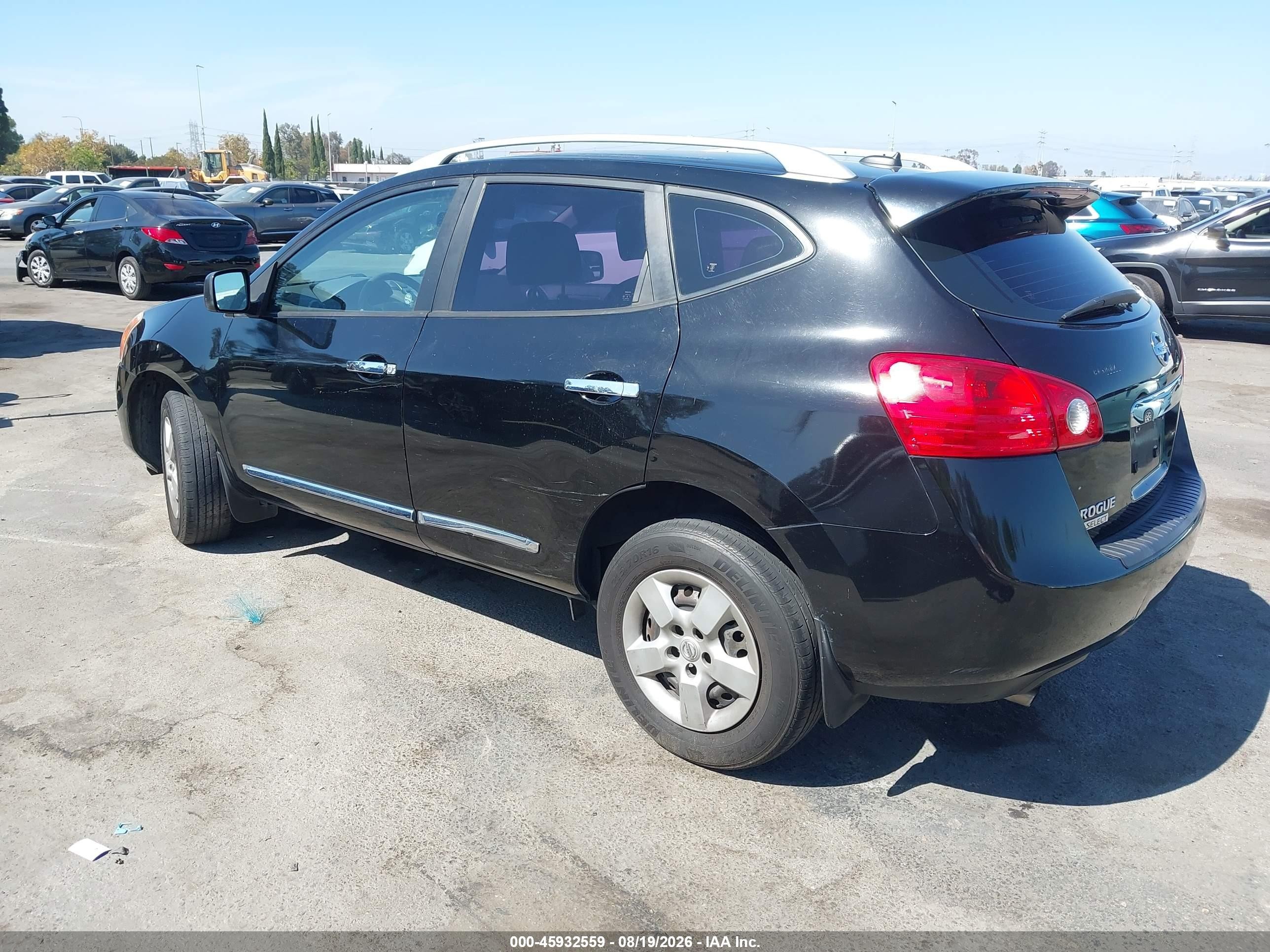 2014 Nissan Rogue Select S Black vin: JN8AS5MT0EW622378