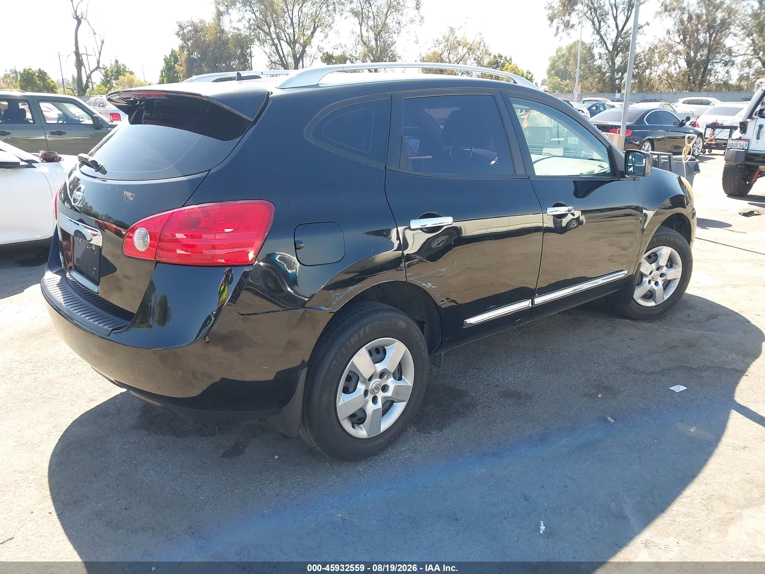 2014 Nissan Rogue Select S Black vin: JN8AS5MT0EW622378
