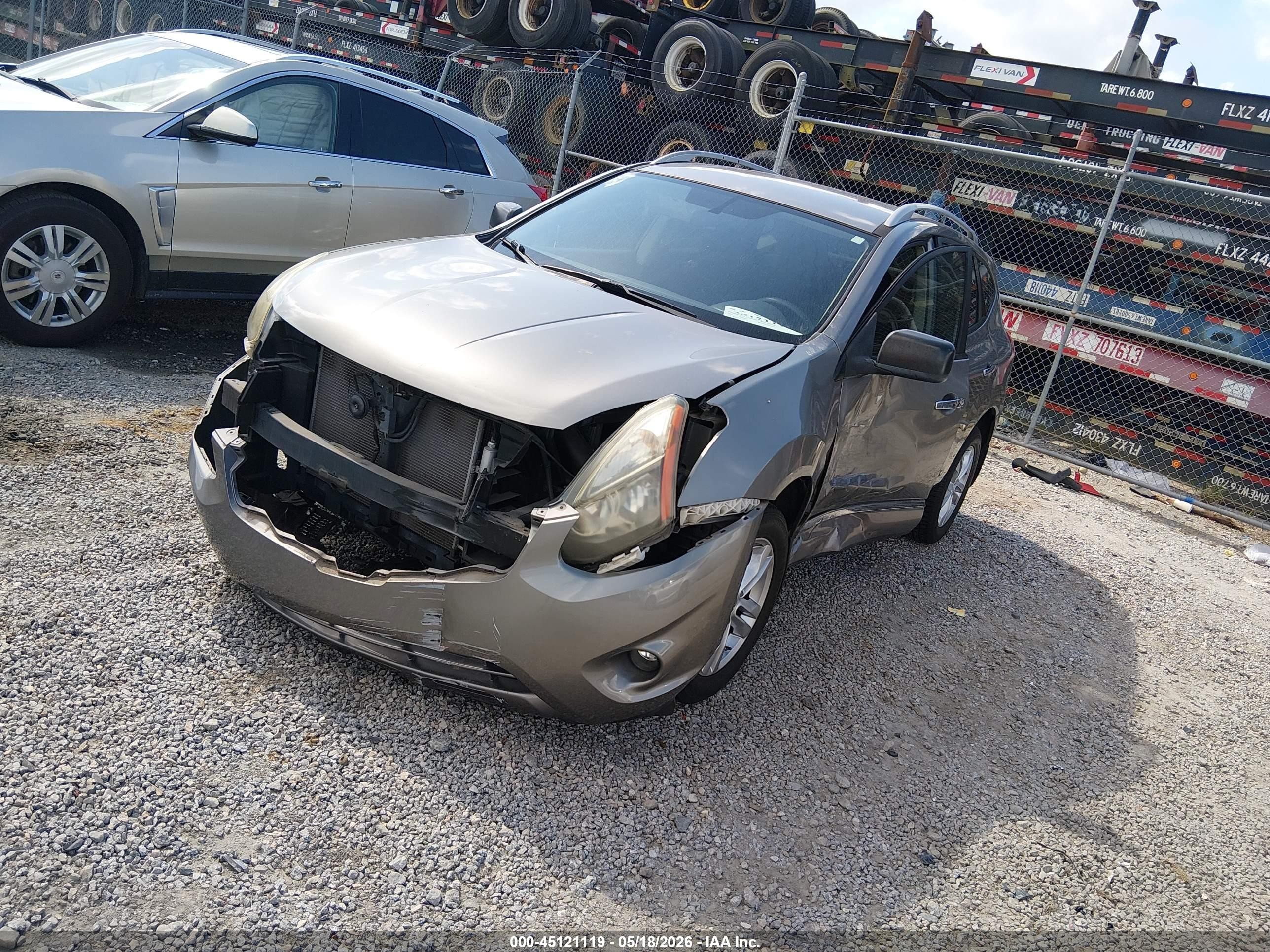 2015 Nissan Rogue Select S Серый vin: JN8AS5MT0FW659271