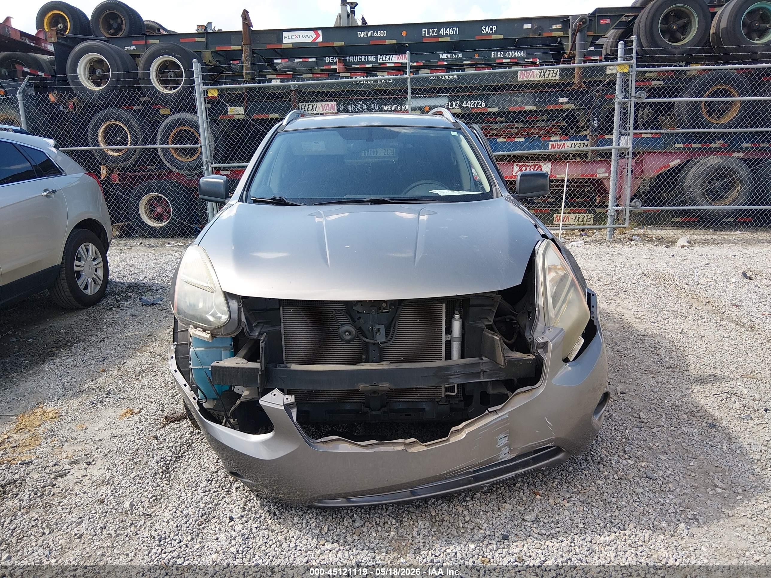 2015 Nissan Rogue Select S Серый vin: JN8AS5MT0FW659271