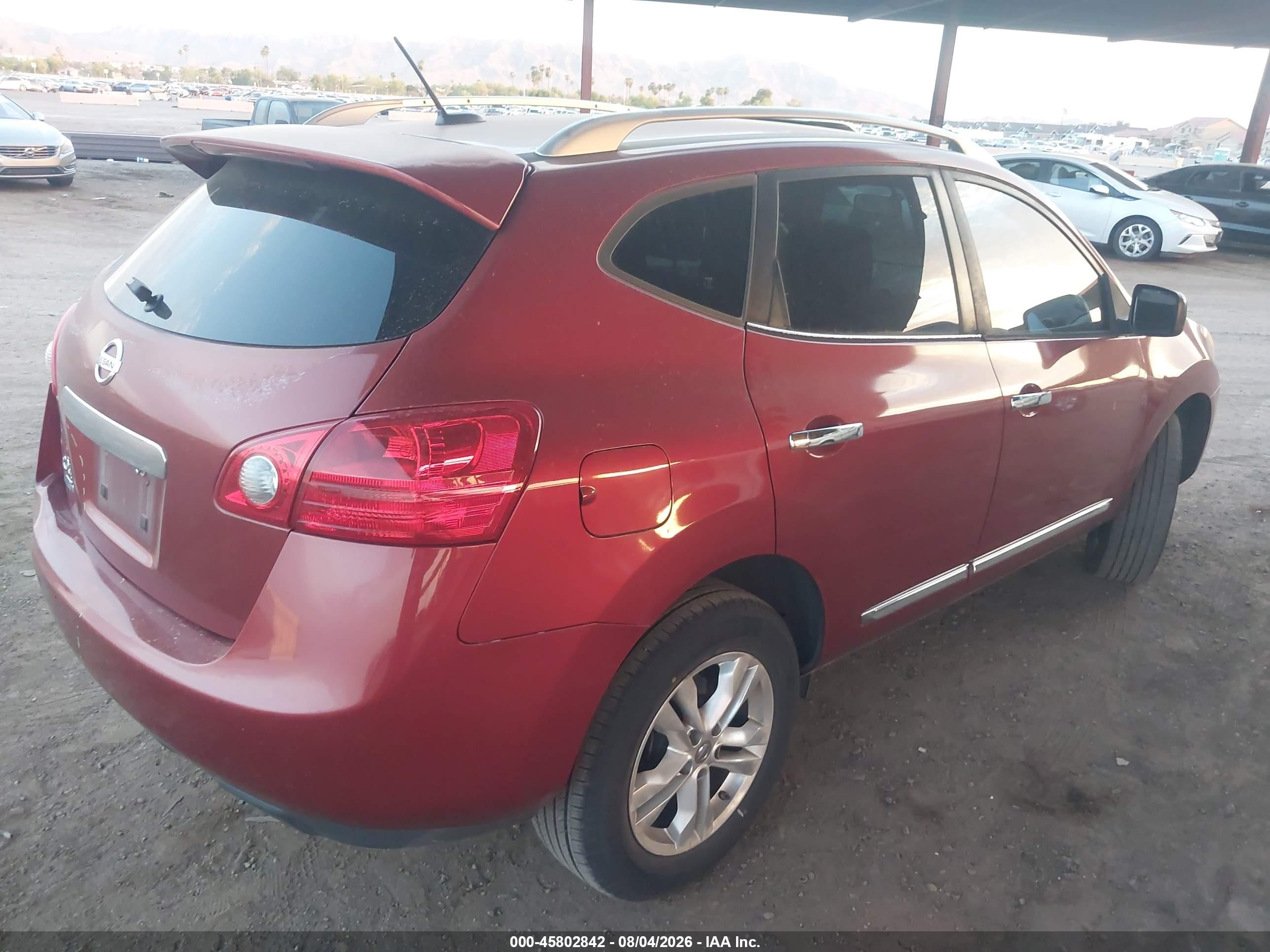 2015 Nissan Rogue Select S Red vin: JN8AS5MT0FW666575