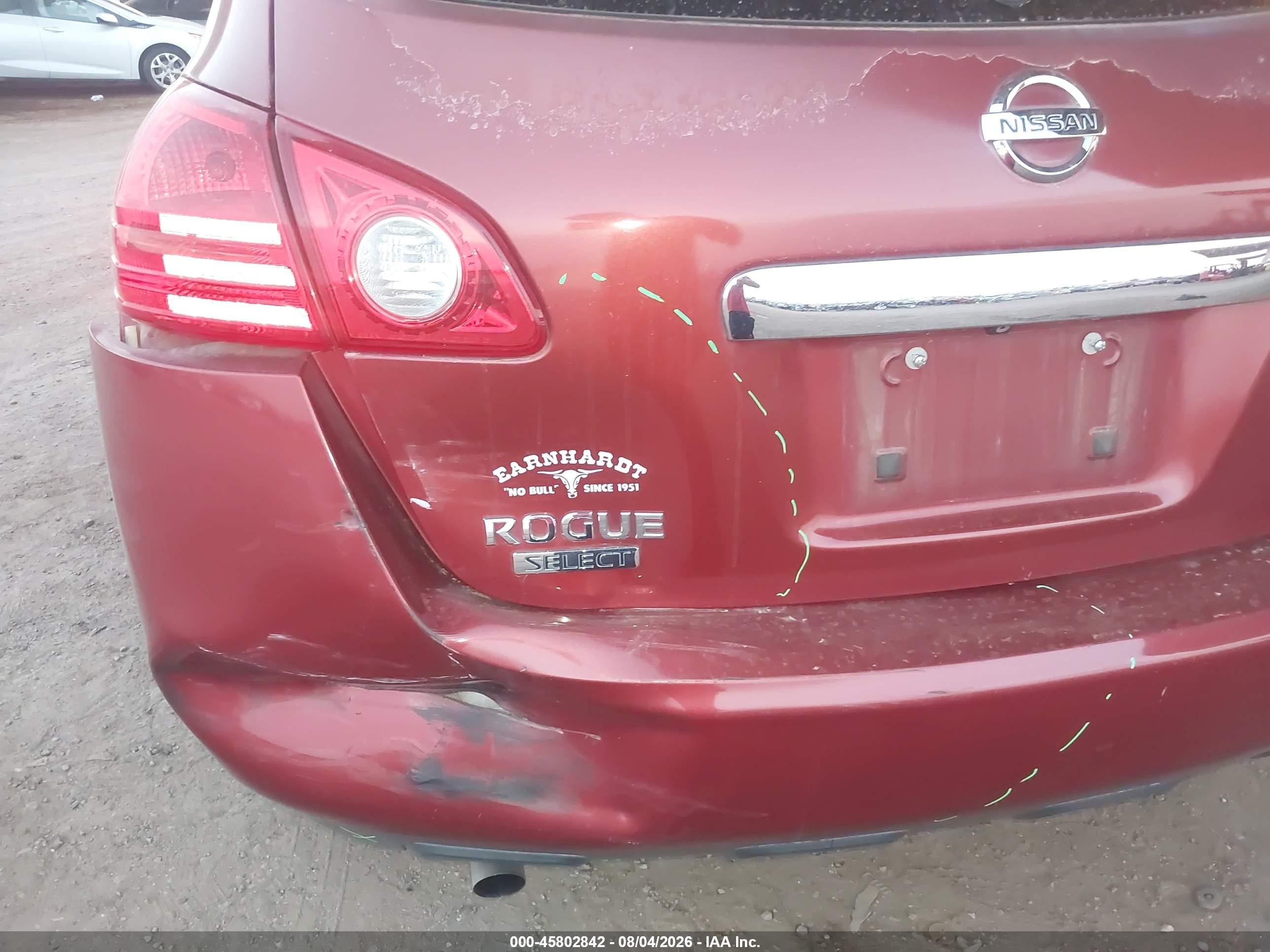 2015 Nissan Rogue Select S Red vin: JN8AS5MT0FW666575