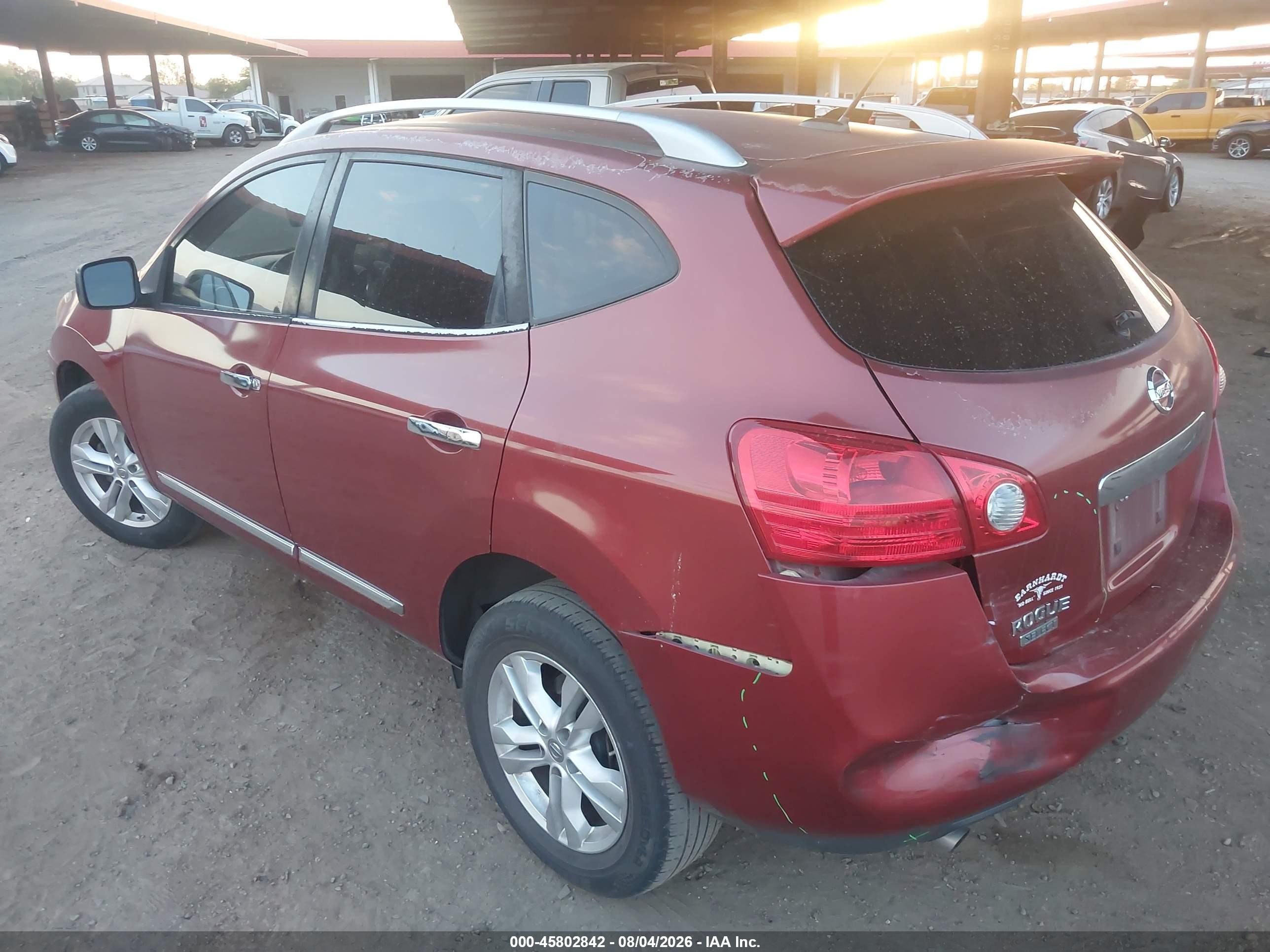 2015 Nissan Rogue Select S Red vin: JN8AS5MT0FW666575