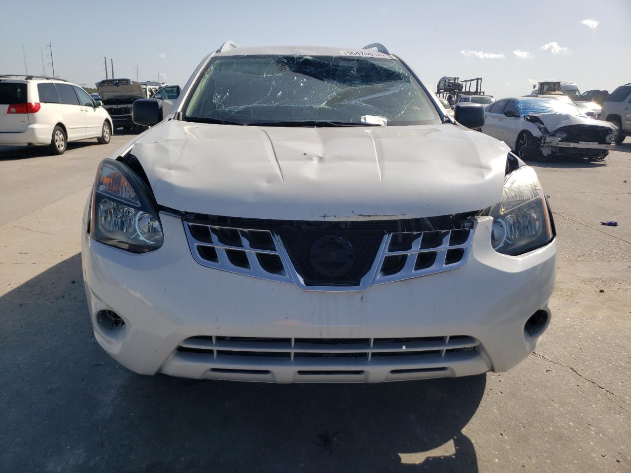 2015 Nissan Rogue Select S White vin: JN8AS5MT0FW668083