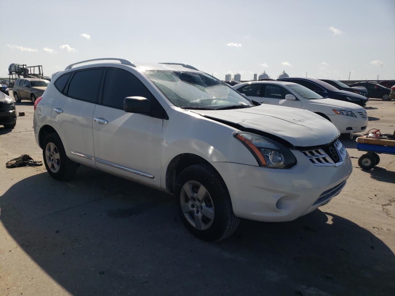 2015 Nissan Rogue Select S White vin: JN8AS5MT0FW668083