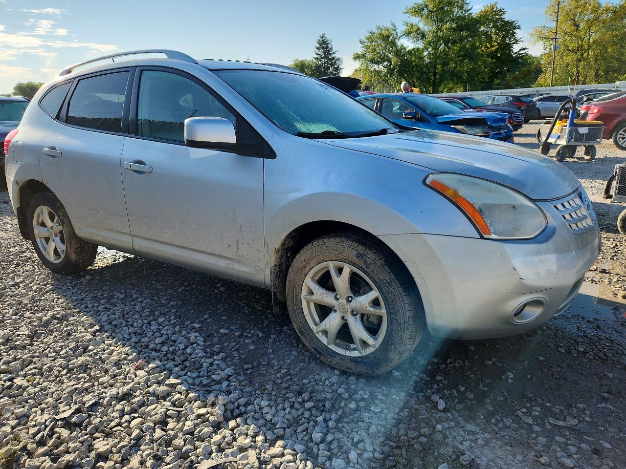 2010 Nissan Rogue Sl Silver vin: JN8AS5MT1AW007865