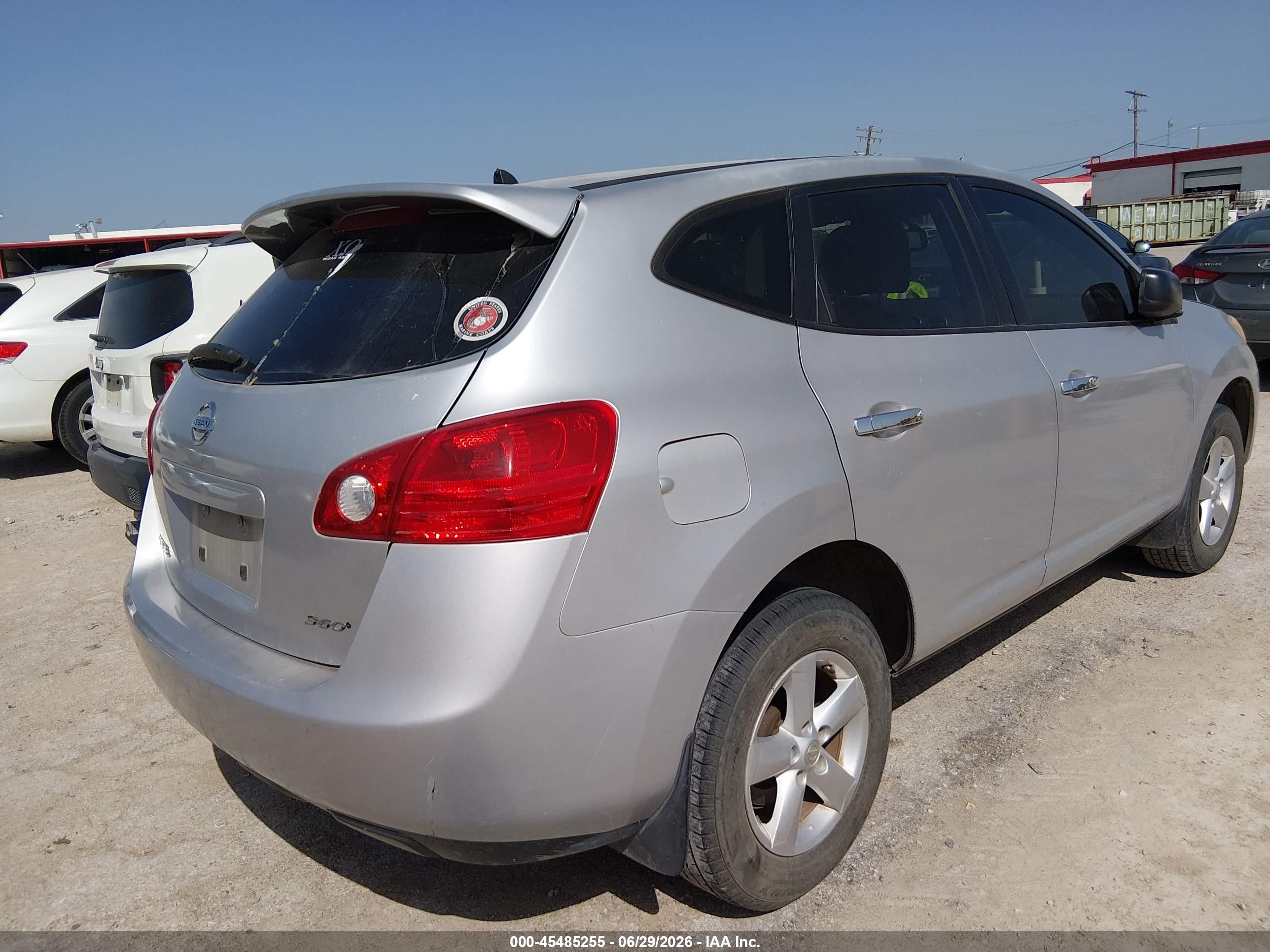 2010 Nissan Rogue S Silver vin: JN8AS5MT1AW504978