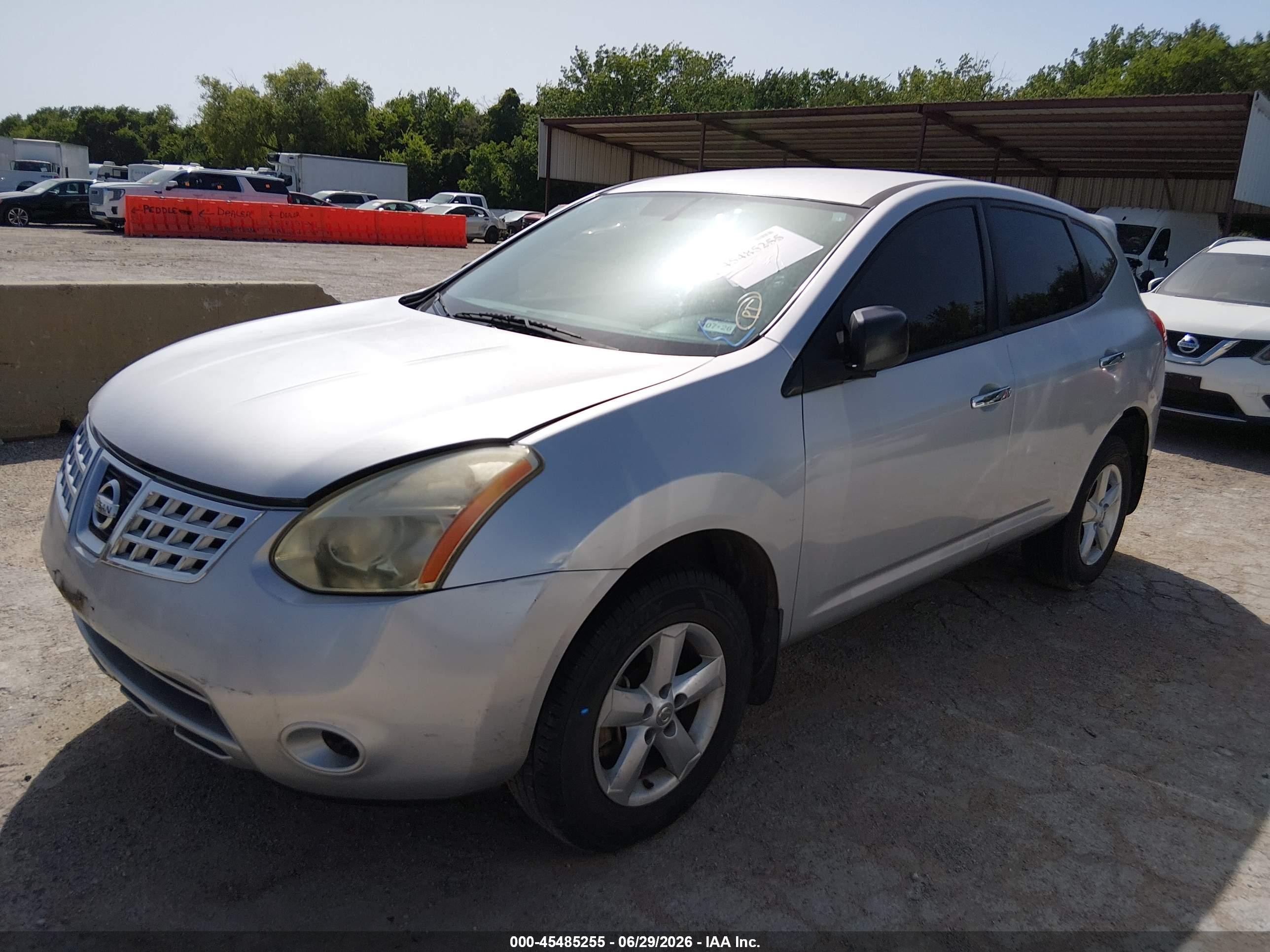 2010 Nissan Rogue S Silver vin: JN8AS5MT1AW504978