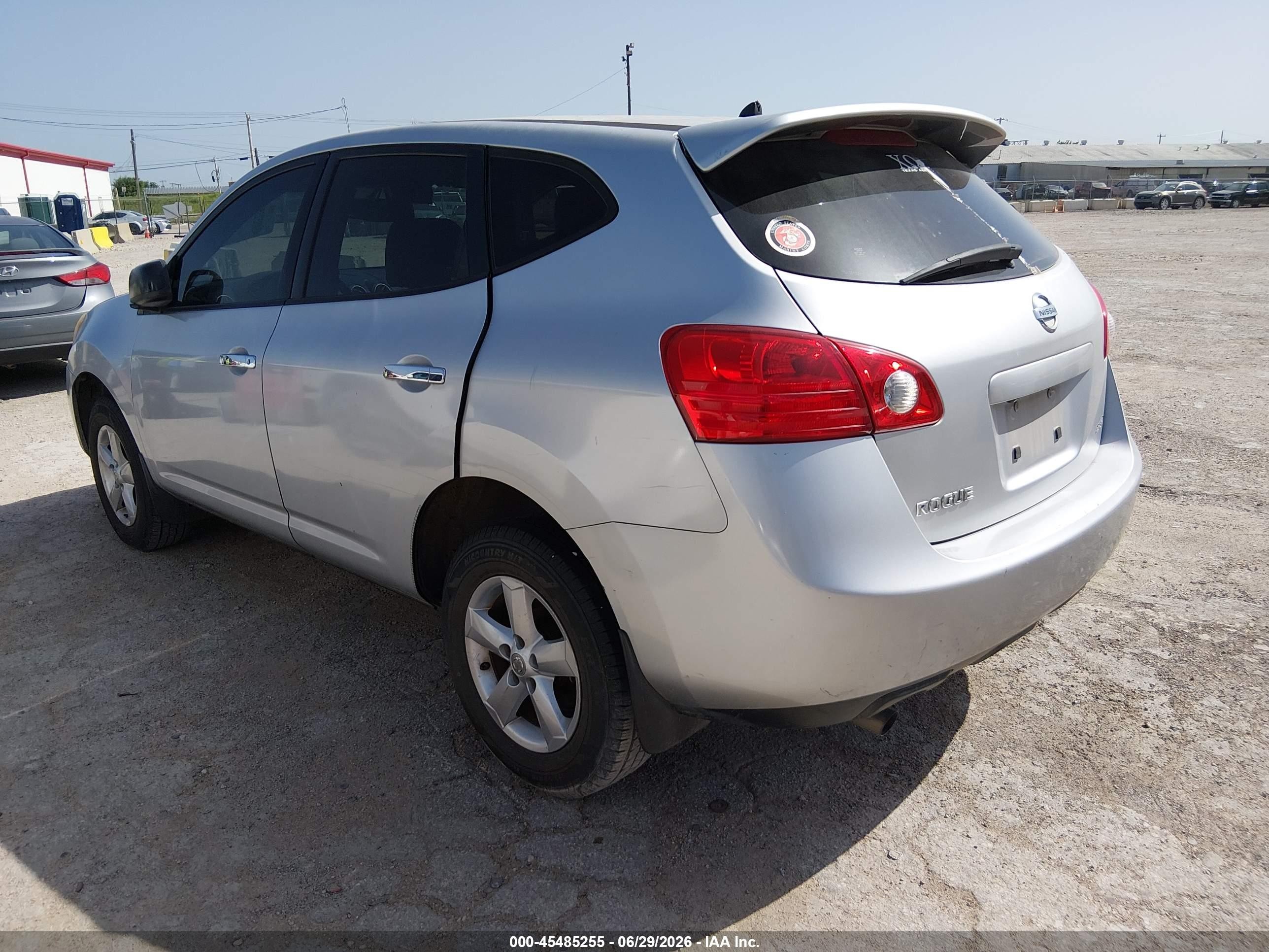 2010 Nissan Rogue S Silver vin: JN8AS5MT1AW504978