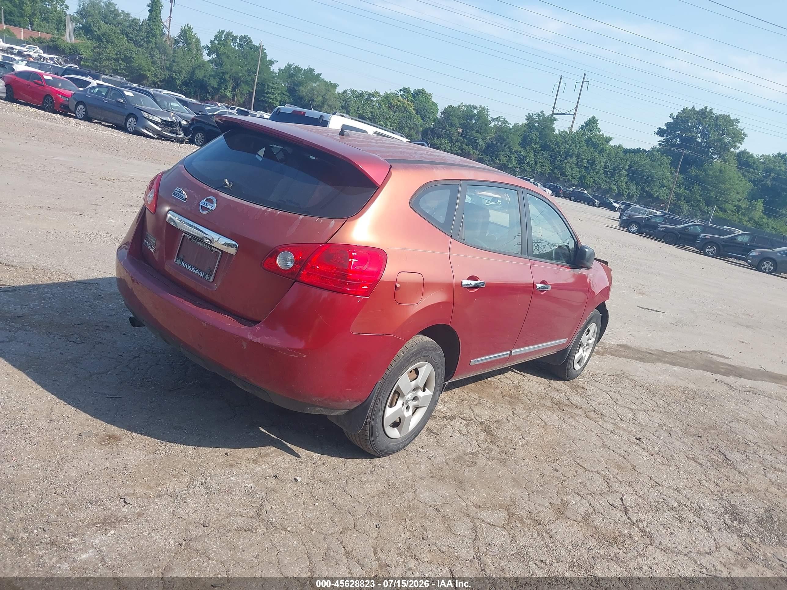 2011 Nissan Rogue S Maroon vin: JN8AS5MT1BW159209