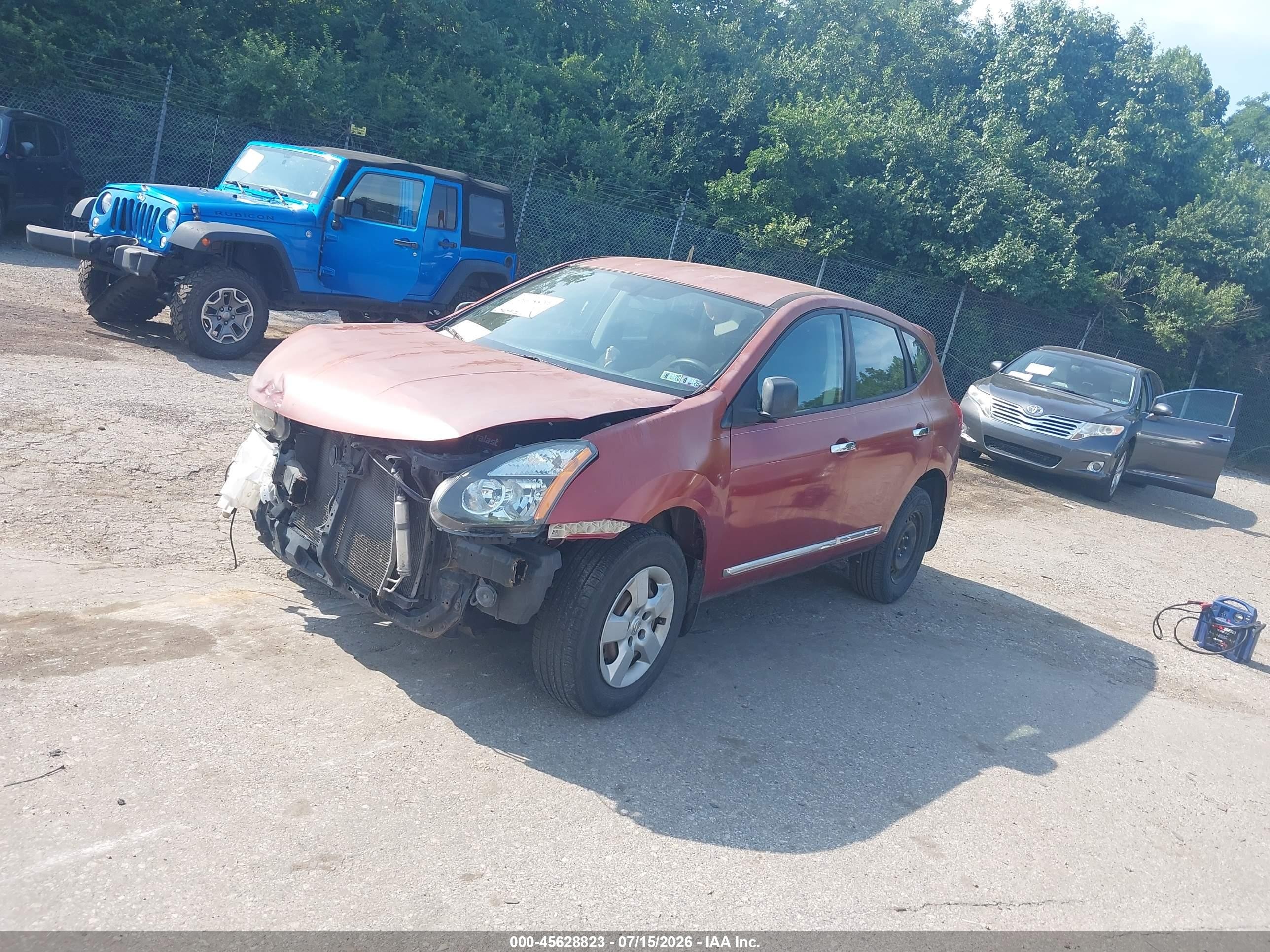 2011 Nissan Rogue S Maroon vin: JN8AS5MT1BW159209