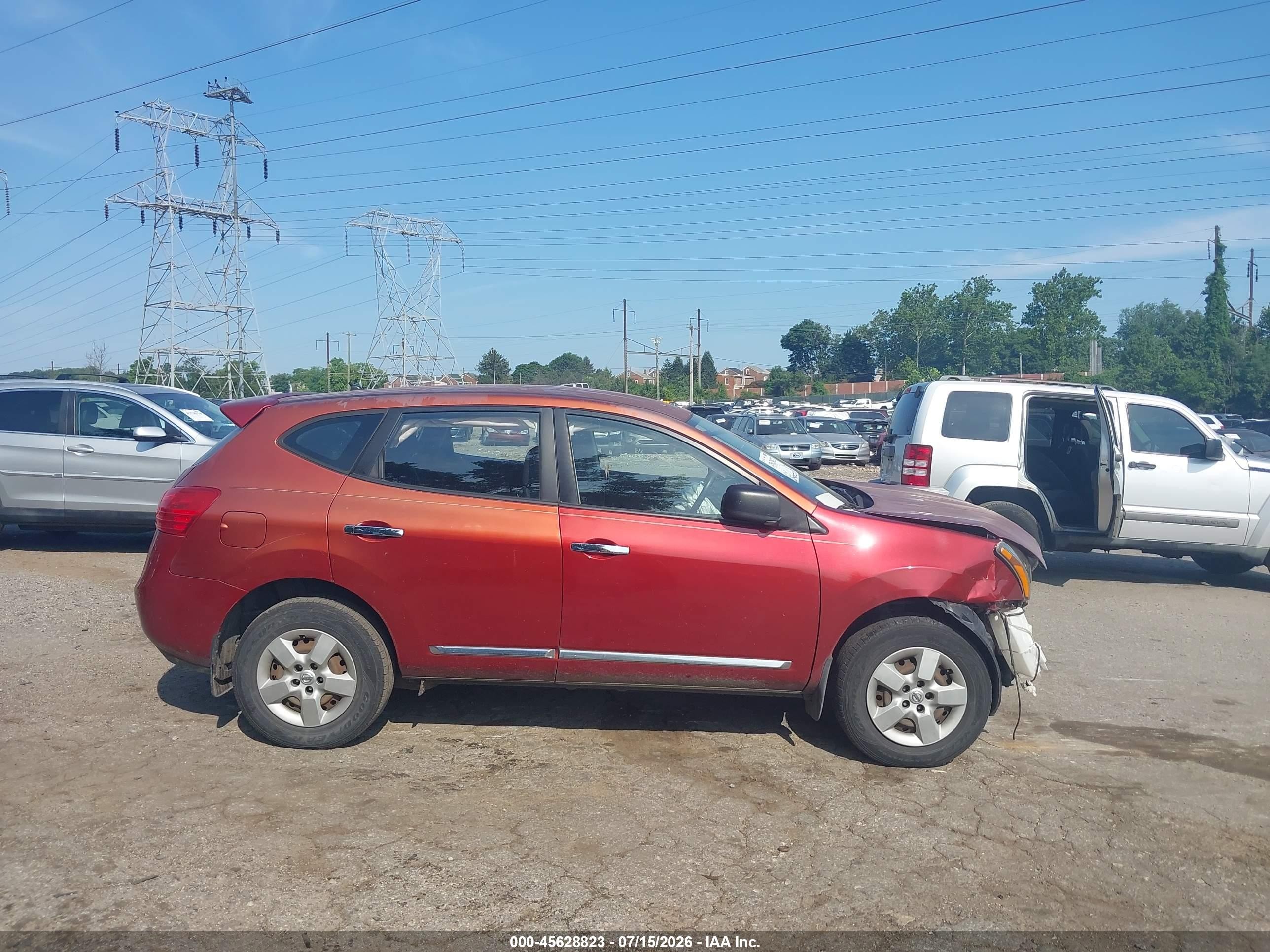 2011 Nissan Rogue S Maroon vin: JN8AS5MT1BW159209