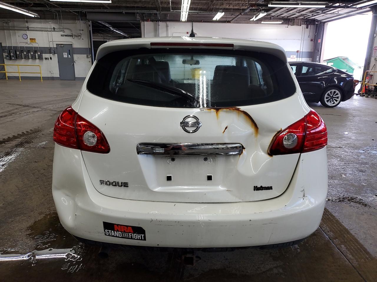2011 Nissan Rogue S White vin: JN8AS5MT1BW163969 Damage: Lift Gate, Severe Damage, Replacement Required