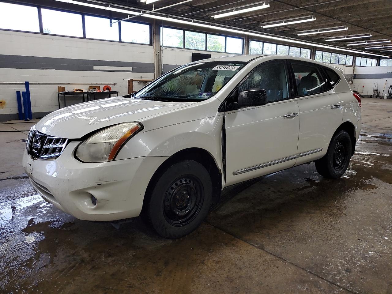 2011 Nissan Rogue S White vin: JN8AS5MT1BW163969 Damage: Left Front Fender, Severe Damage, Replacement Required