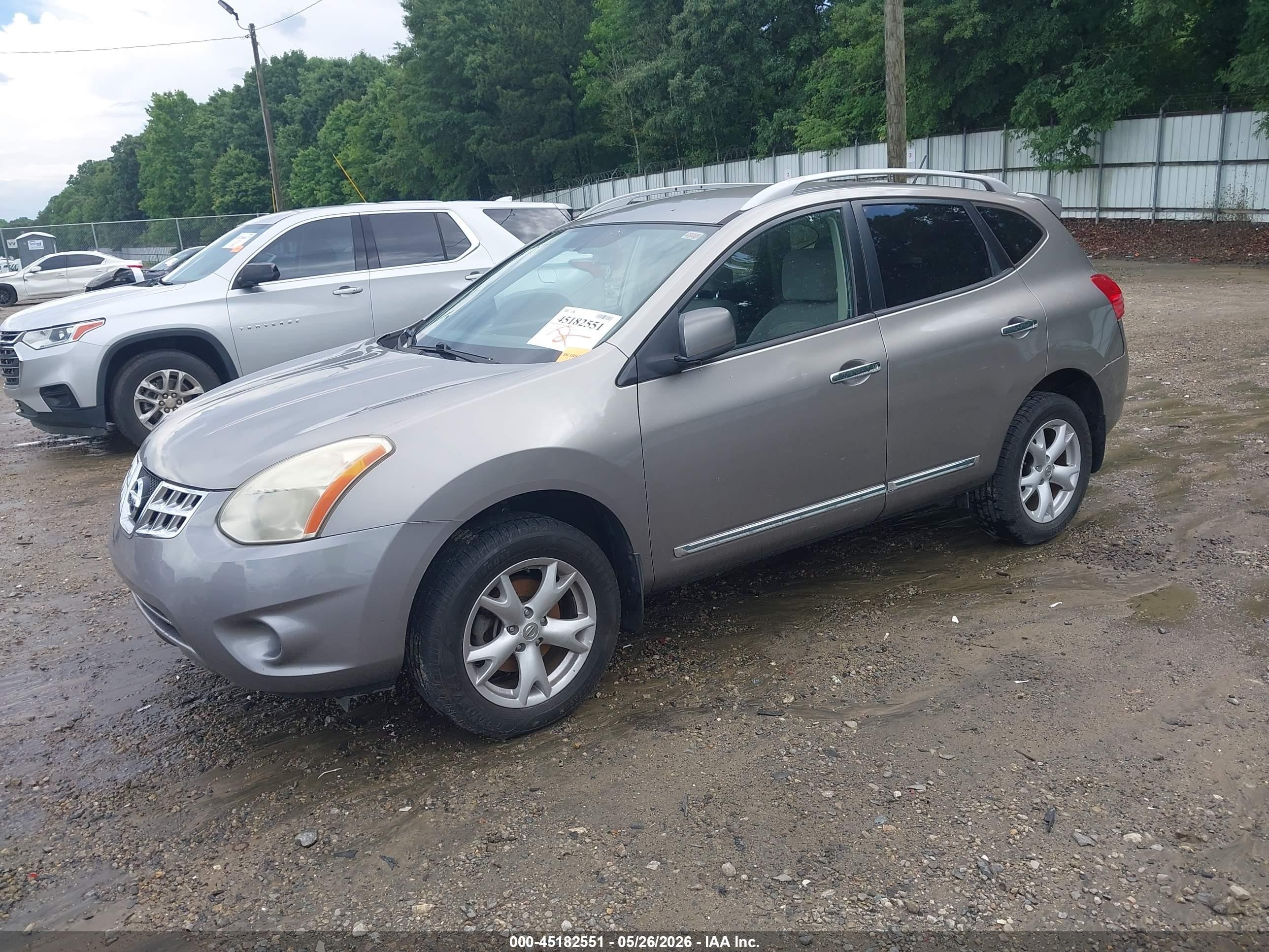 2011 Nissan Rogue Sv Gray vin: JN8AS5MT1BW183025