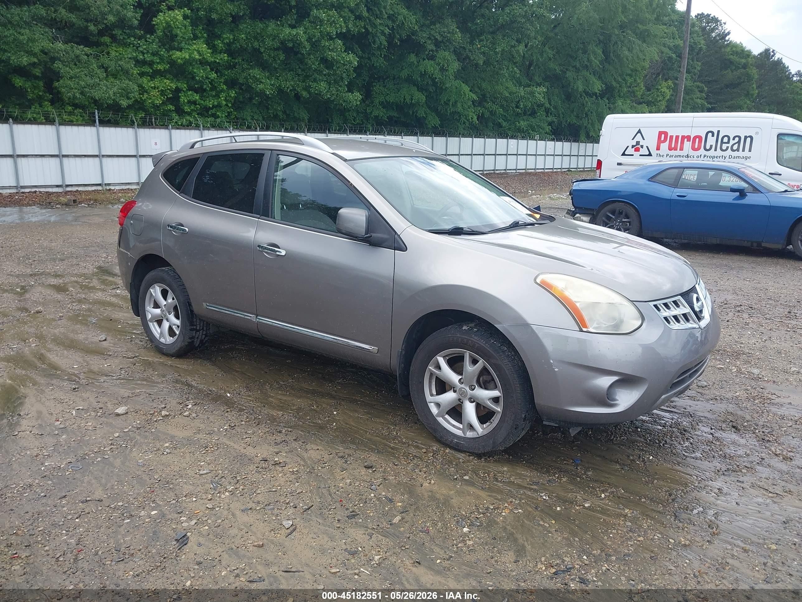 2011 Nissan Rogue Sv Gray vin: JN8AS5MT1BW183025
