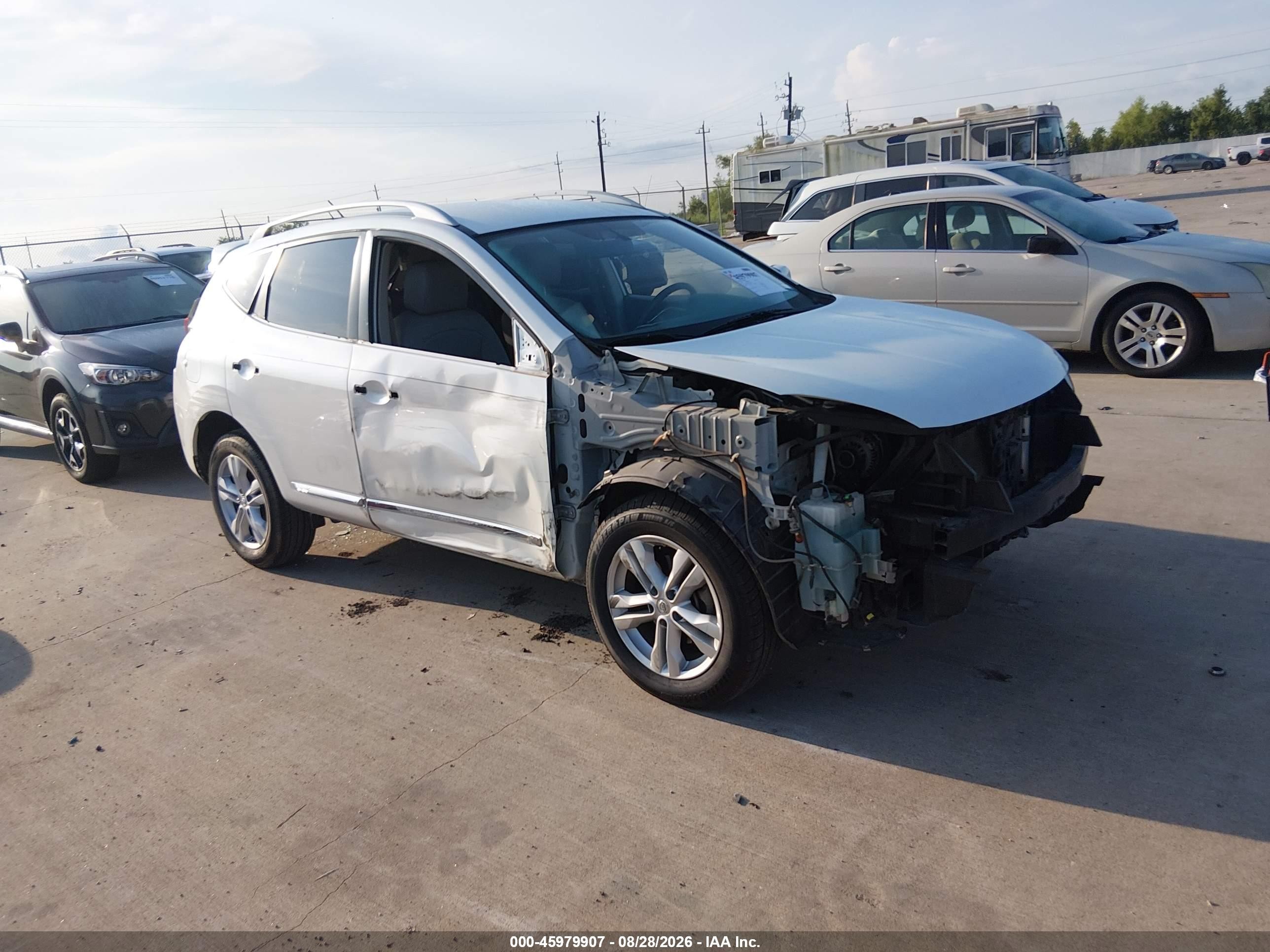 2012 Nissan Rogue Sv Белый vin: JN8AS5MT1CW261207