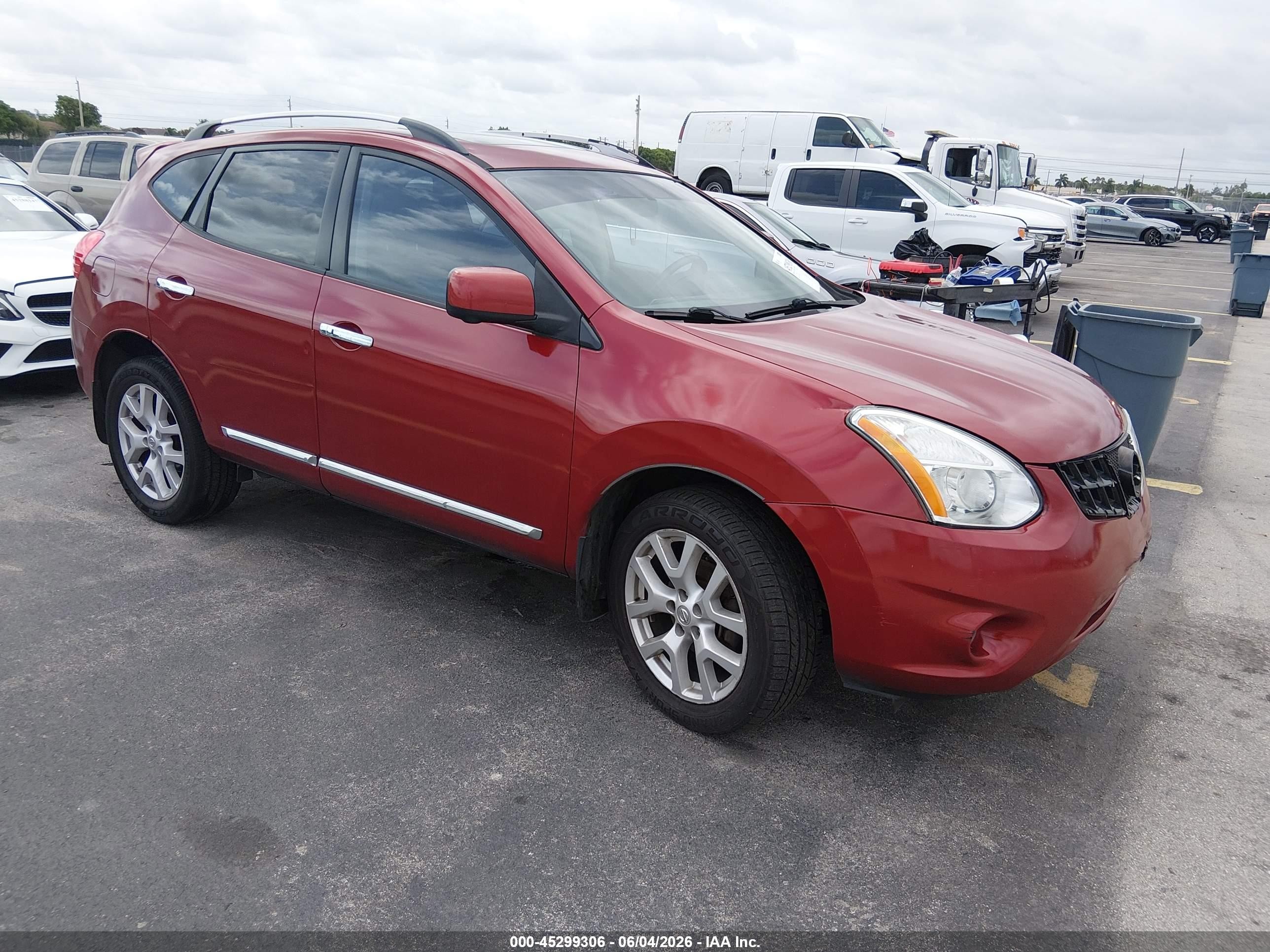 2012 Nissan Rogue Sv W/sl Pkg Red vin: JN8AS5MT1CW263460