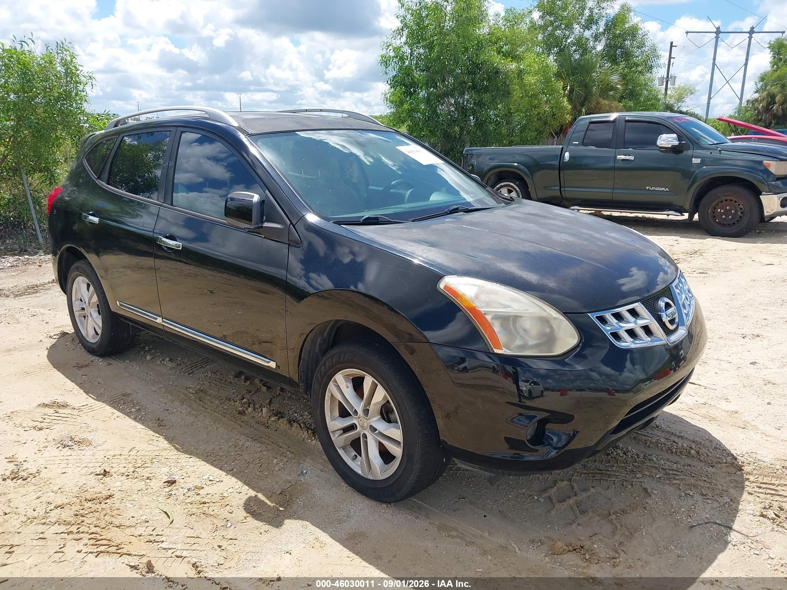 2012 Nissan Rogue Sv Black vin: JN8AS5MT1CW265208