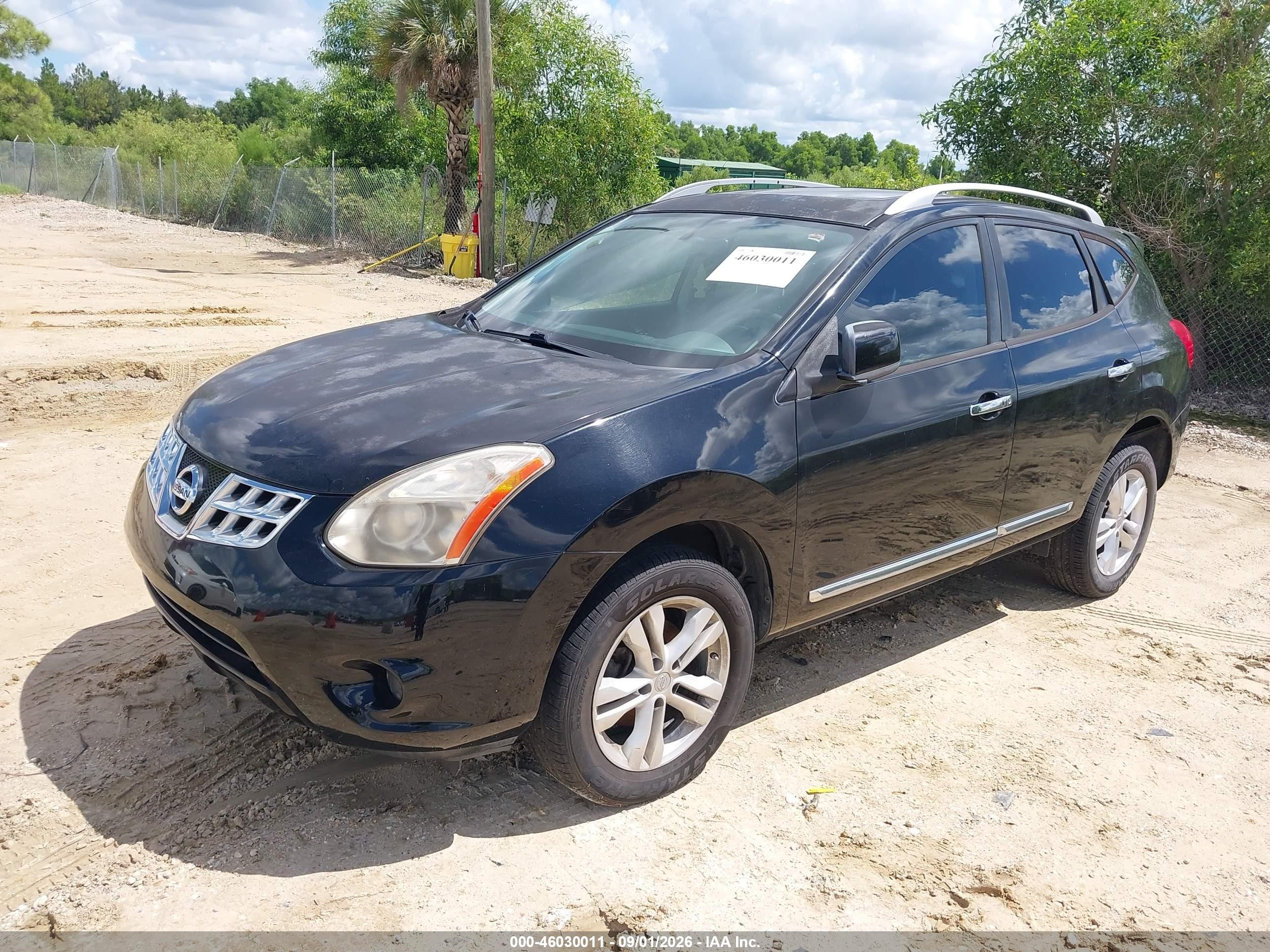 2012 Nissan Rogue Sv Black vin: JN8AS5MT1CW265208