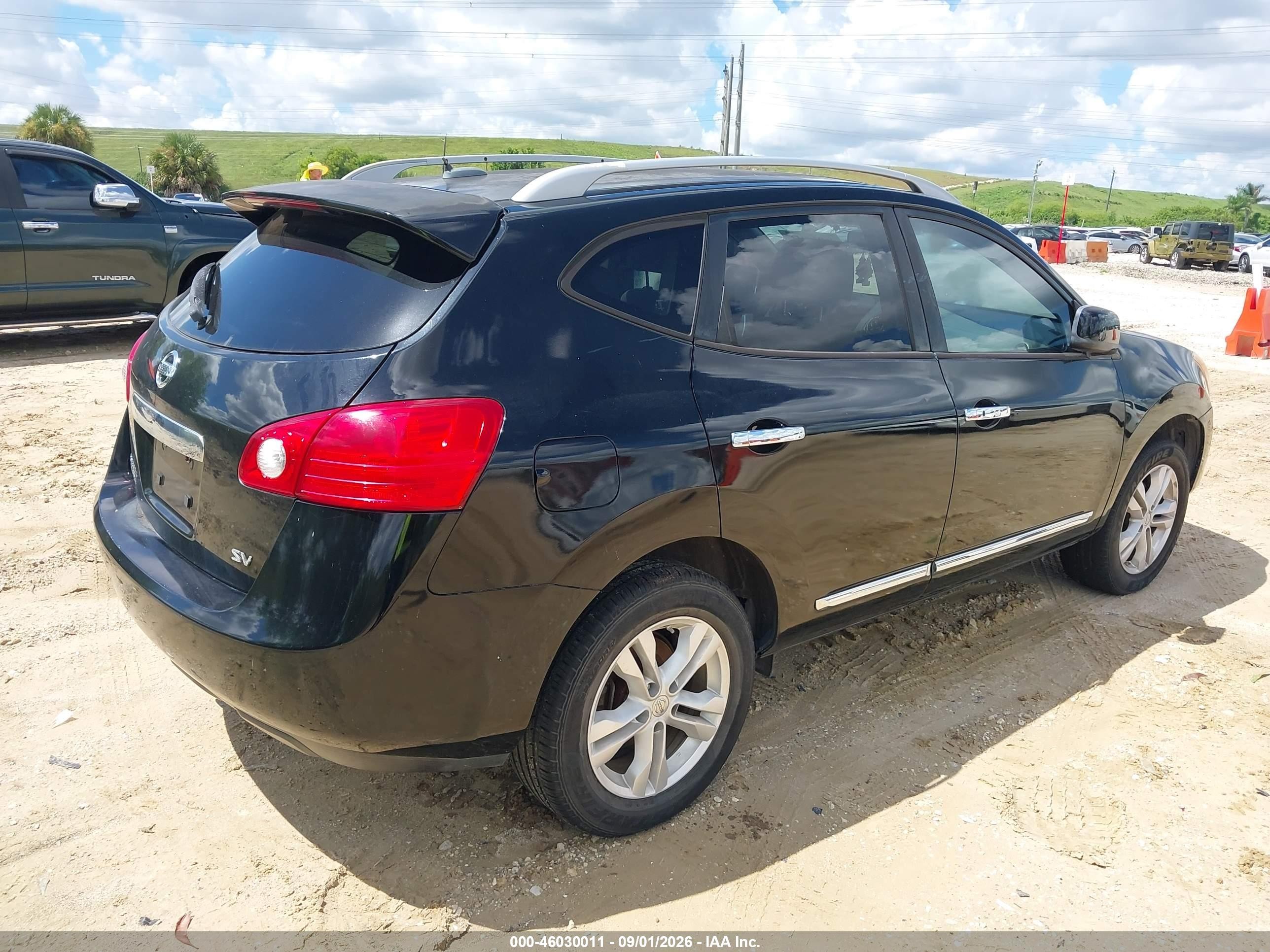 2012 Nissan Rogue Sv Black vin: JN8AS5MT1CW265208
