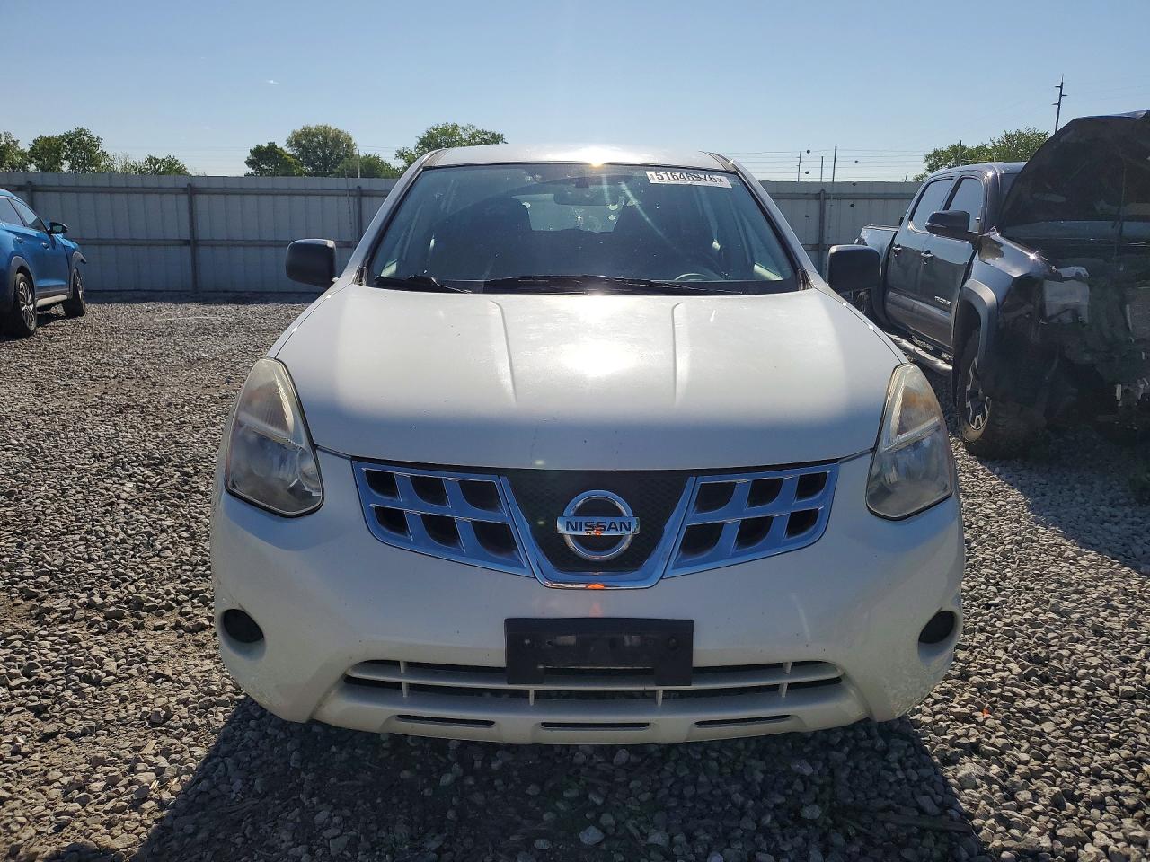 2012 Nissan Rogue S White vin: JN8AS5MT1CW272336