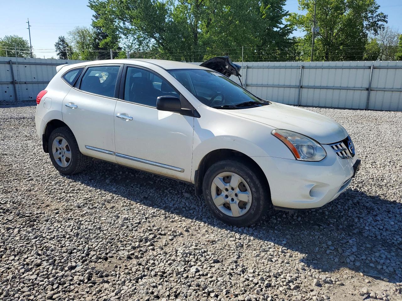 2012 Nissan Rogue S White vin: JN8AS5MT1CW272336