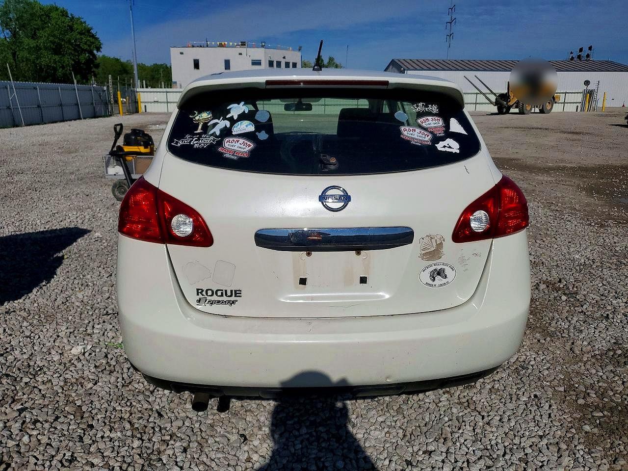 2012 Nissan Rogue S White vin: JN8AS5MT1CW272336