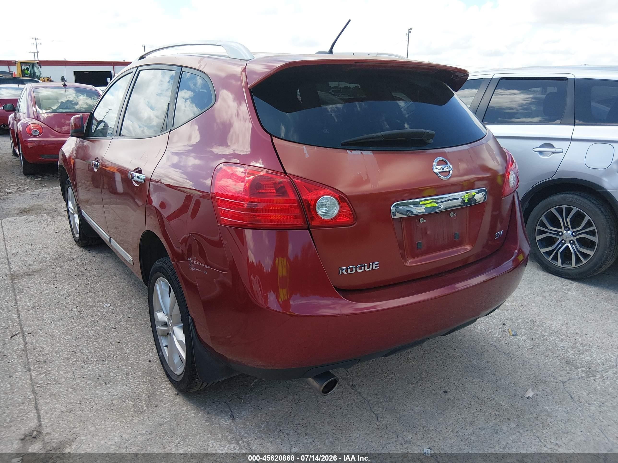2012 Nissan Rogue Sv Оранжевый vin: JN8AS5MT1CW273535