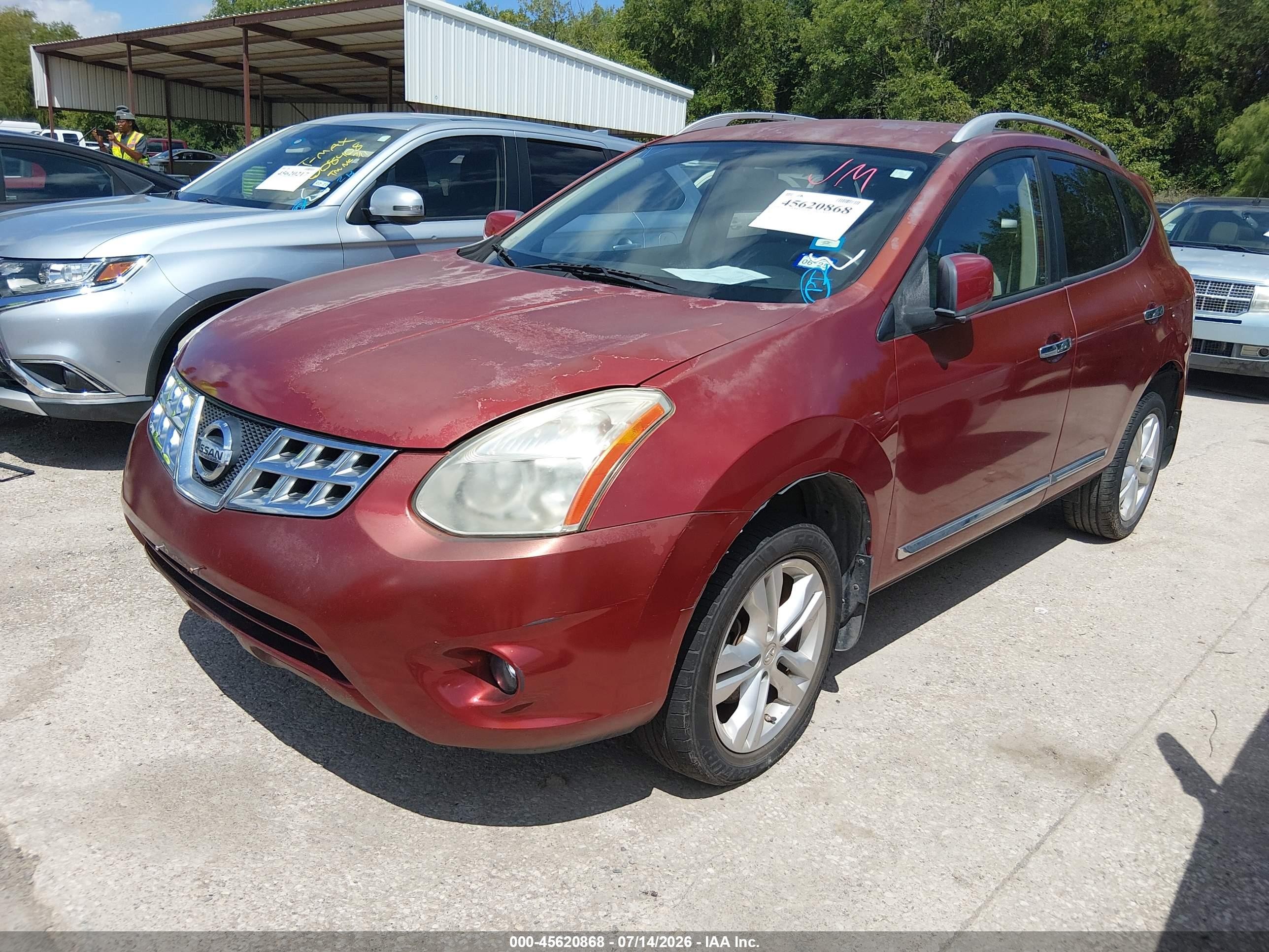 2012 Nissan Rogue Sv Оранжевый vin: JN8AS5MT1CW273535