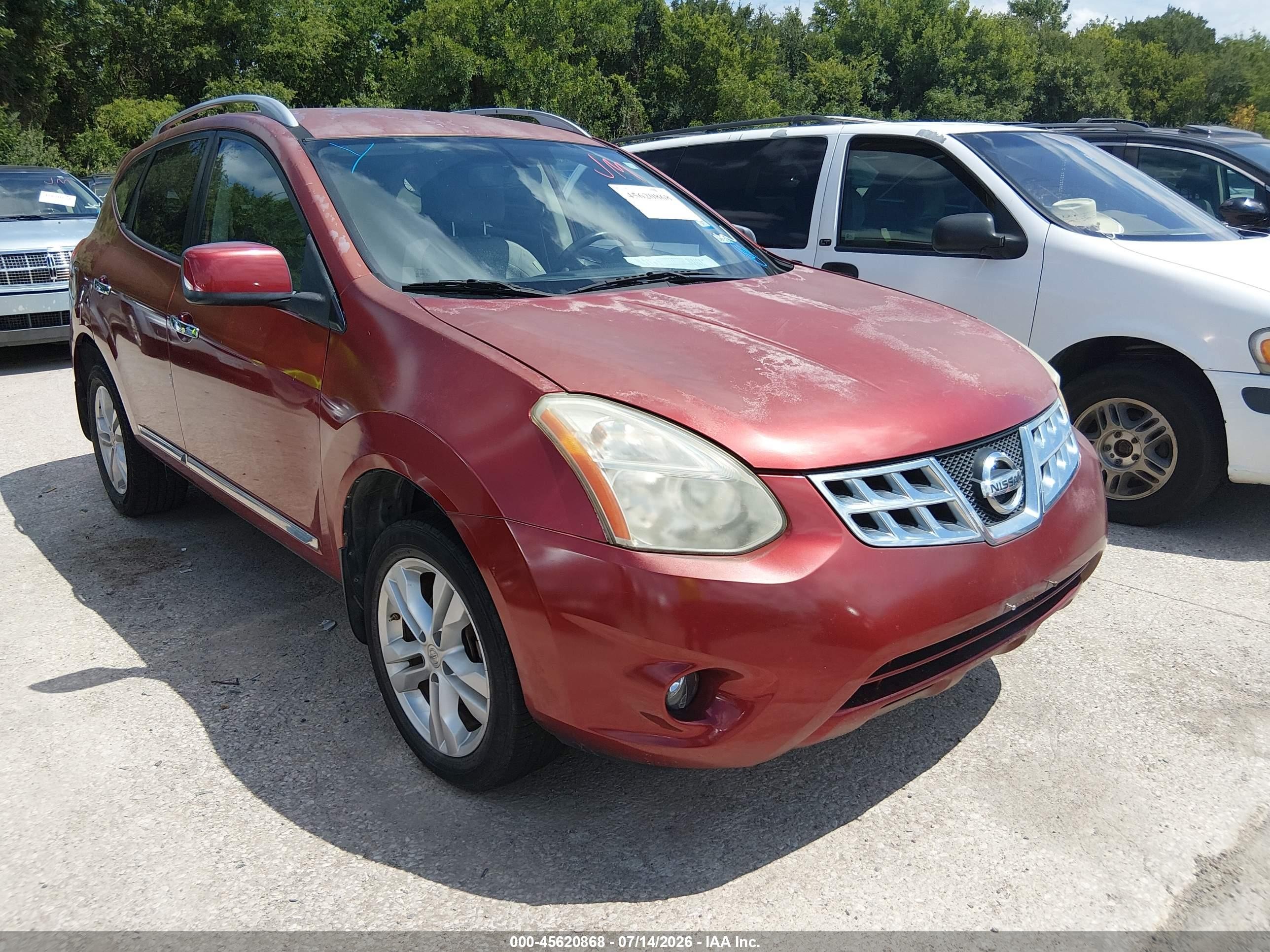 2012 Nissan Rogue Sv Оранжевый vin: JN8AS5MT1CW273535