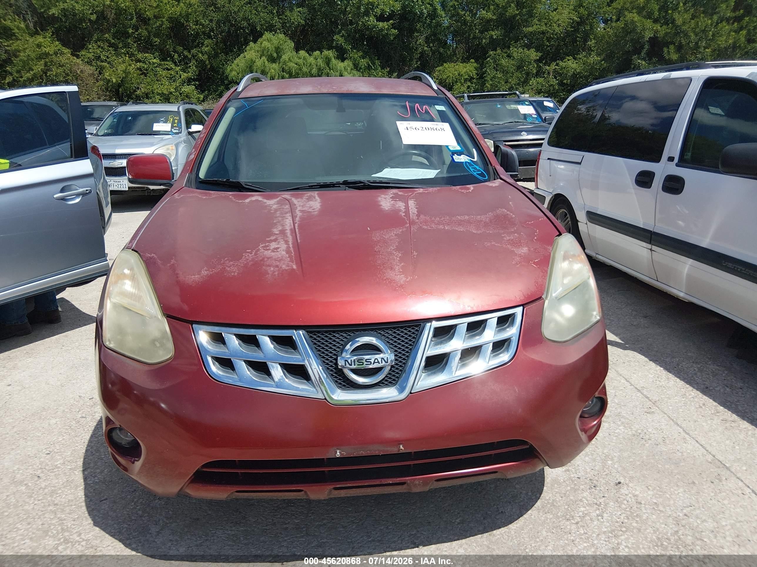 2012 Nissan Rogue Sv Оранжевый vin: JN8AS5MT1CW273535