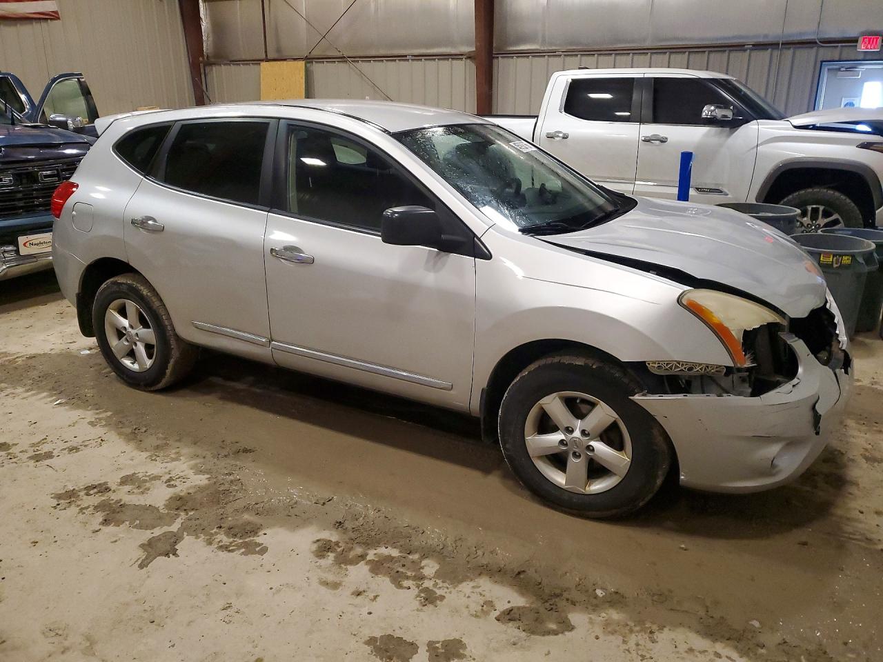 2012 Nissan Rogue S Silver vin: JN8AS5MT1CW275429
