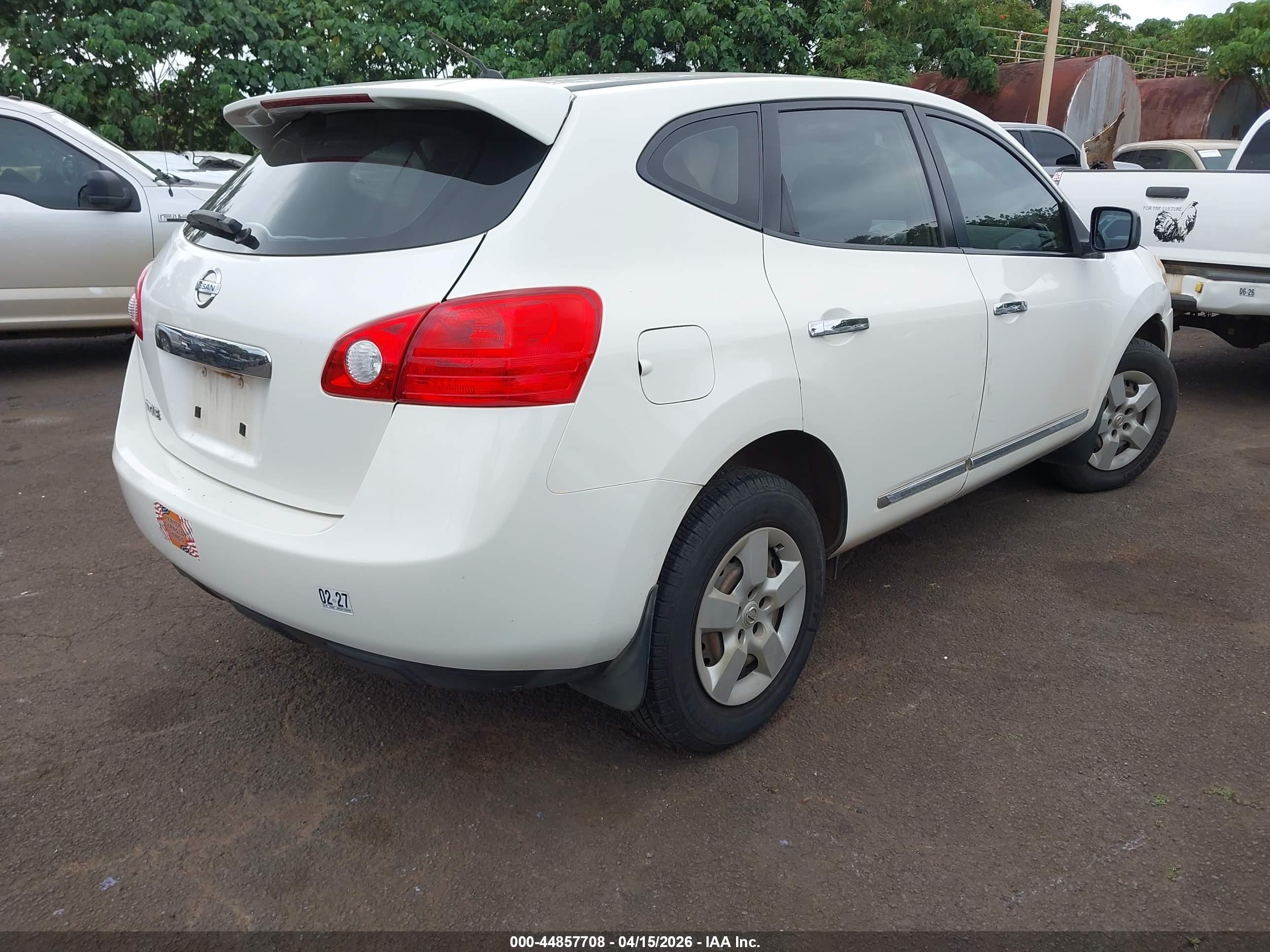 2012 Nissan Rogue S Белый vin: JN8AS5MT1CW276922