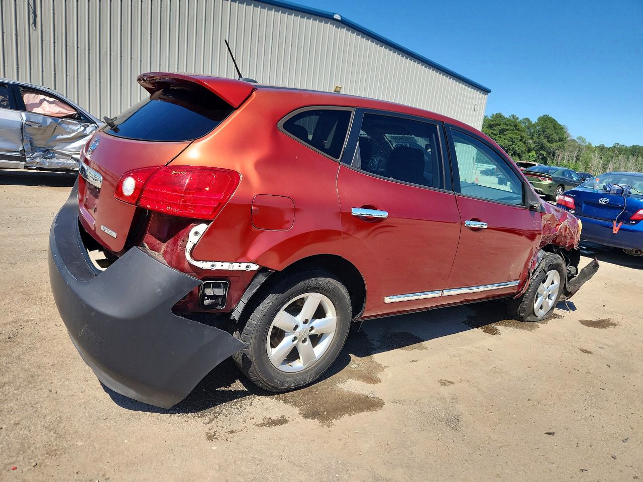 2012 Nissan Rogue S Бордовый vin: JN8AS5MT1CW278850