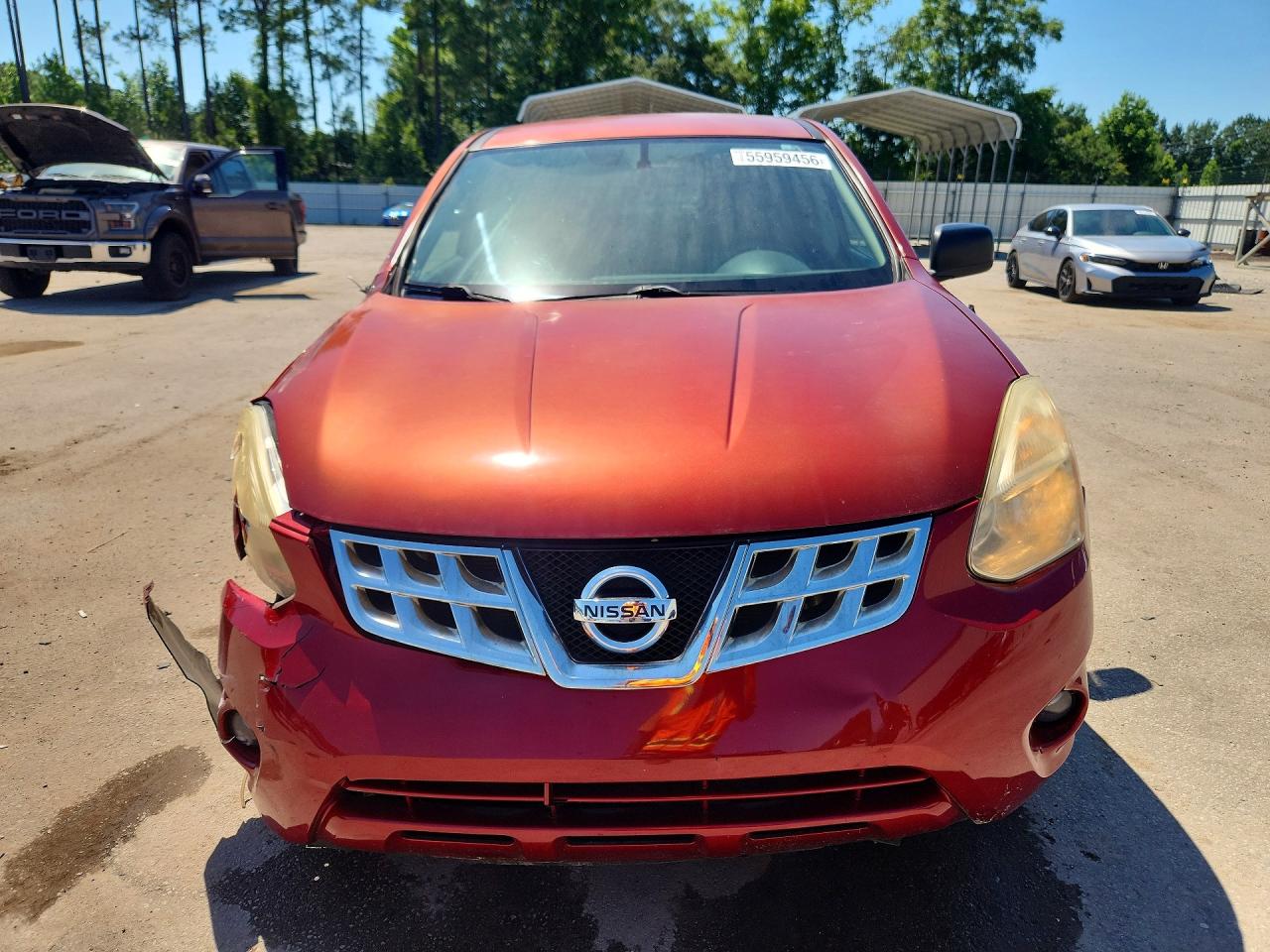 2012 Nissan Rogue S Бордовый vin: JN8AS5MT1CW278850