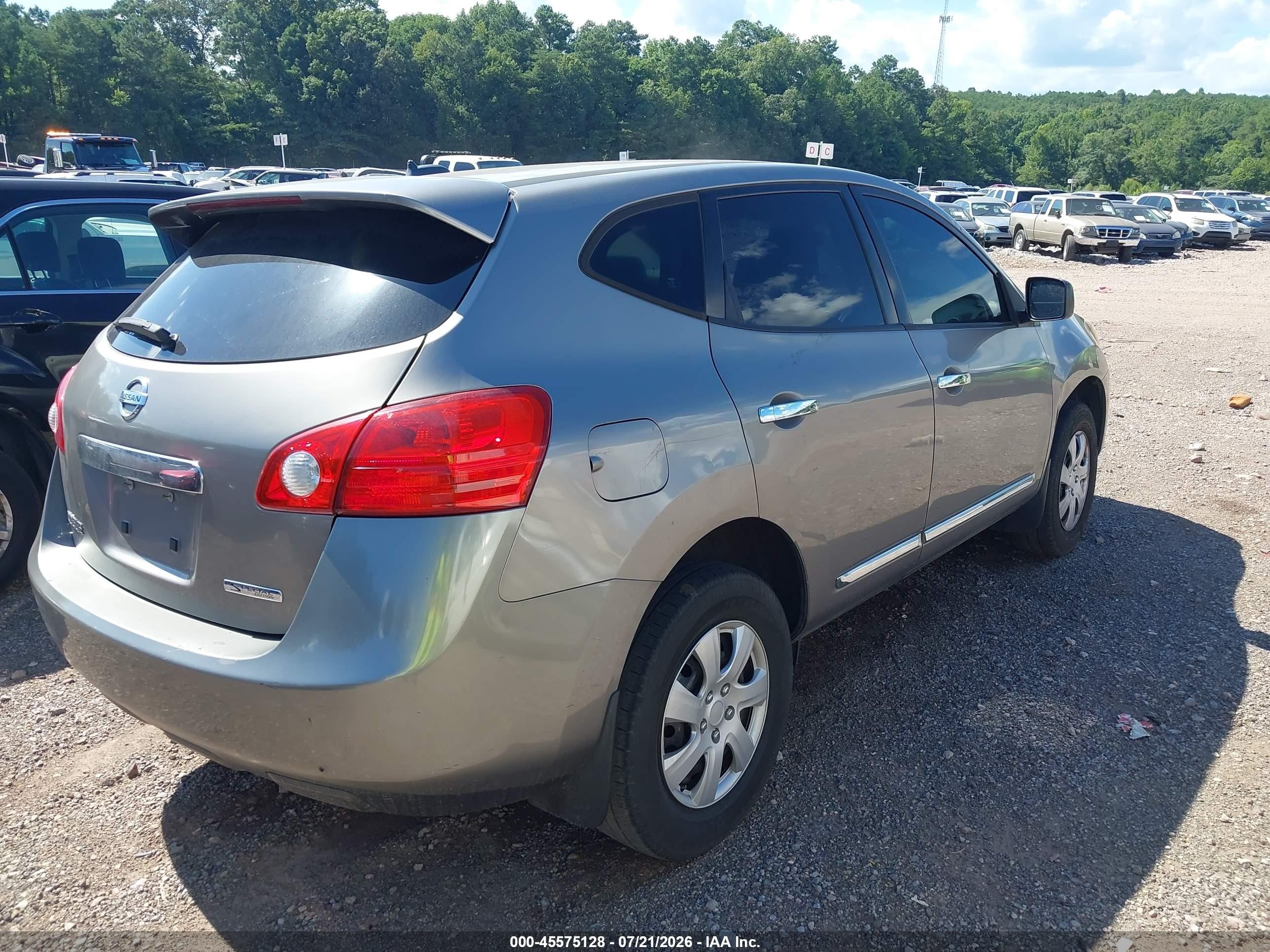 2012 Nissan Rogue S Gray vin: JN8AS5MT1CW283952