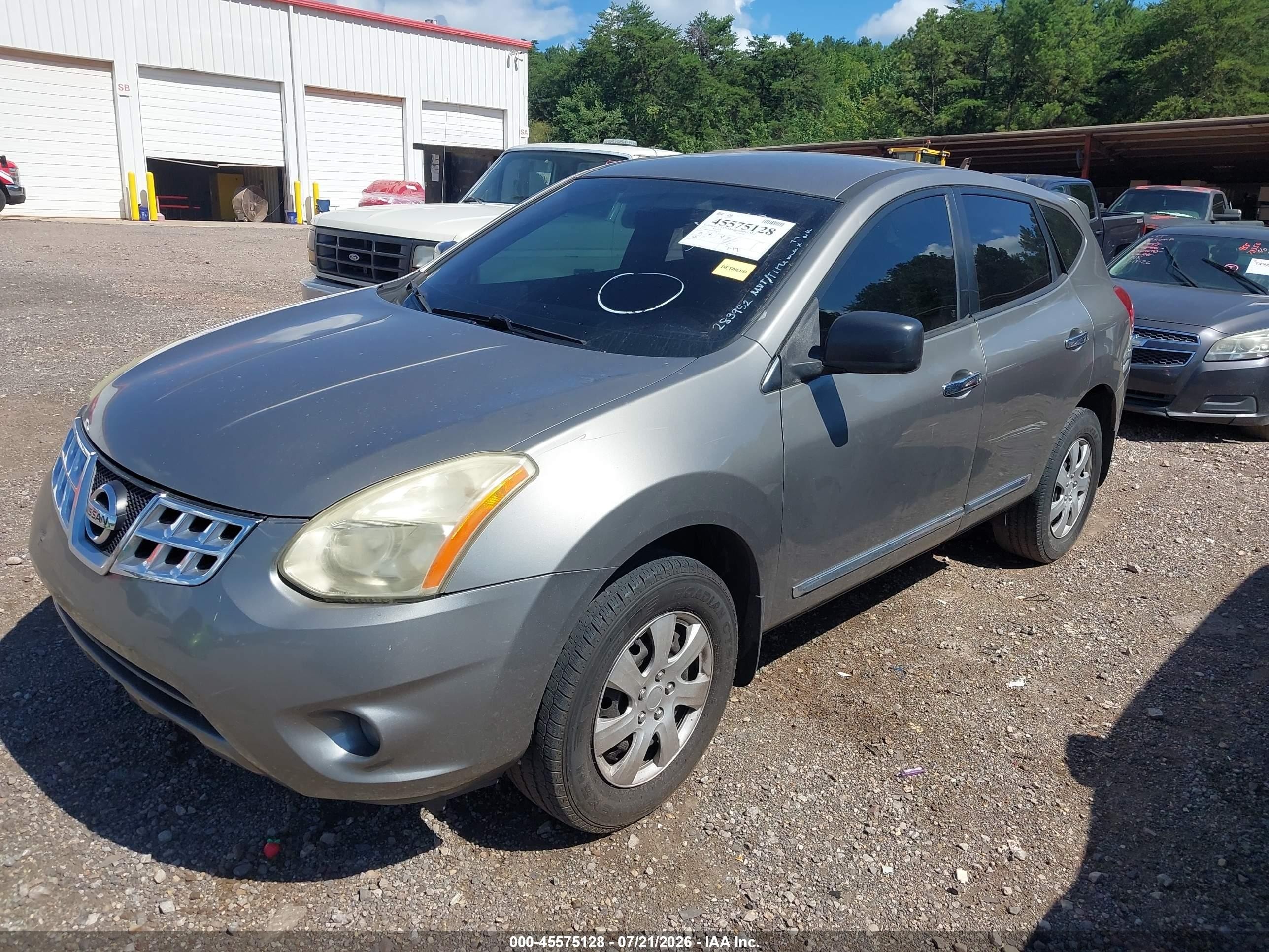 2012 Nissan Rogue S Gray vin: JN8AS5MT1CW283952