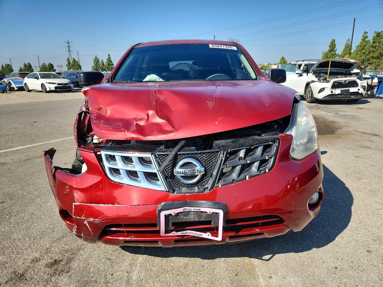 2012 Nissan Rogue S Red vin: JN8AS5MT1CW286771