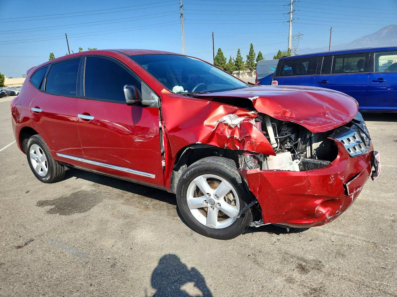 2012 Nissan Rogue S Red vin: JN8AS5MT1CW286771