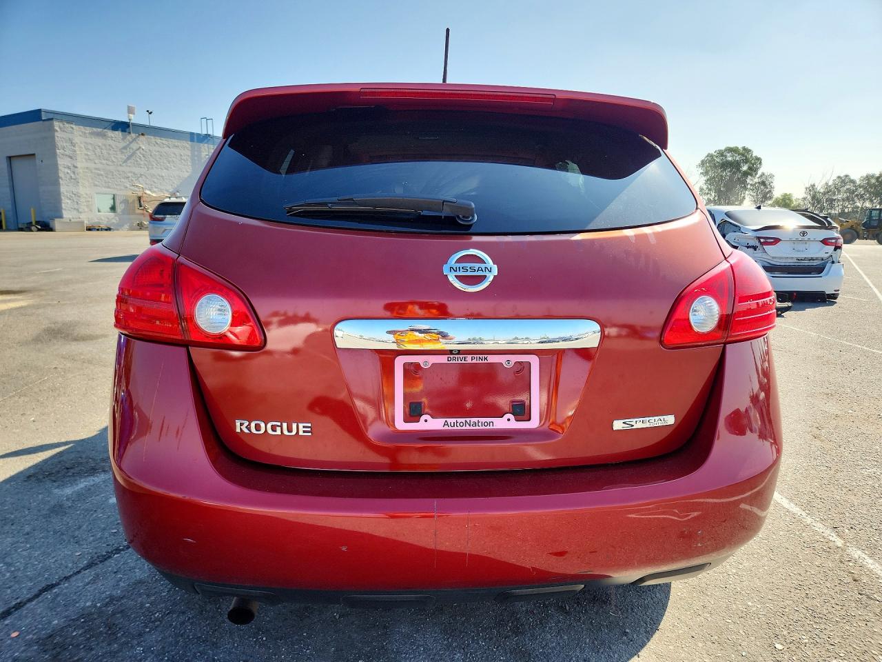 2012 Nissan Rogue S Red vin: JN8AS5MT1CW286771