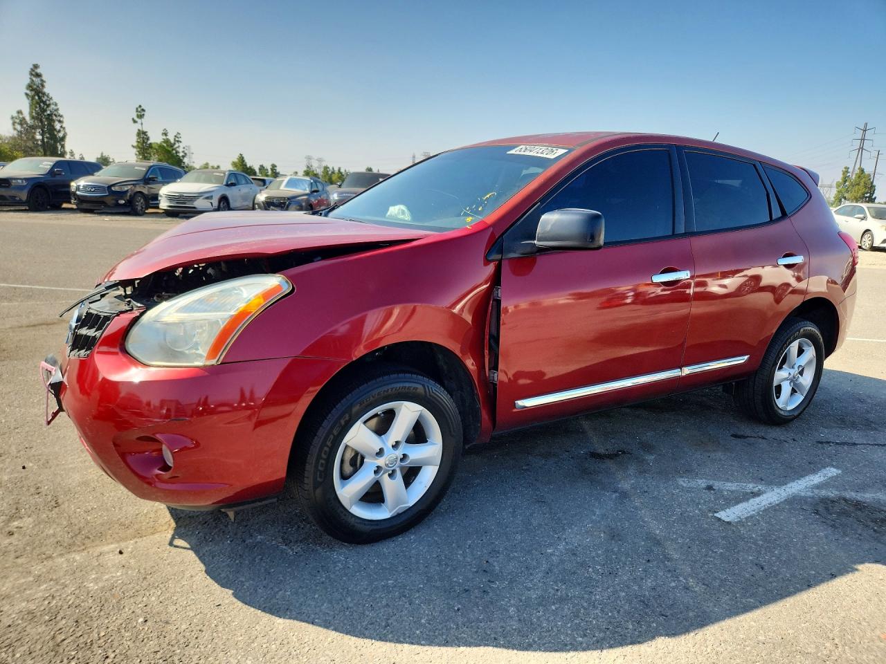 2012 Nissan Rogue S Red vin: JN8AS5MT1CW286771