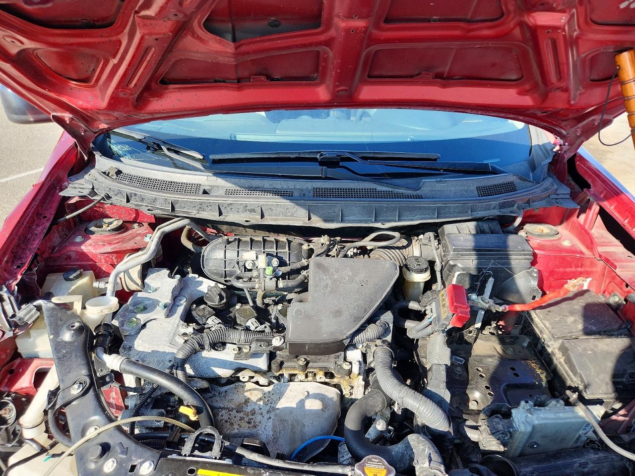 2012 Nissan Rogue S Red vin: JN8AS5MT1CW286771